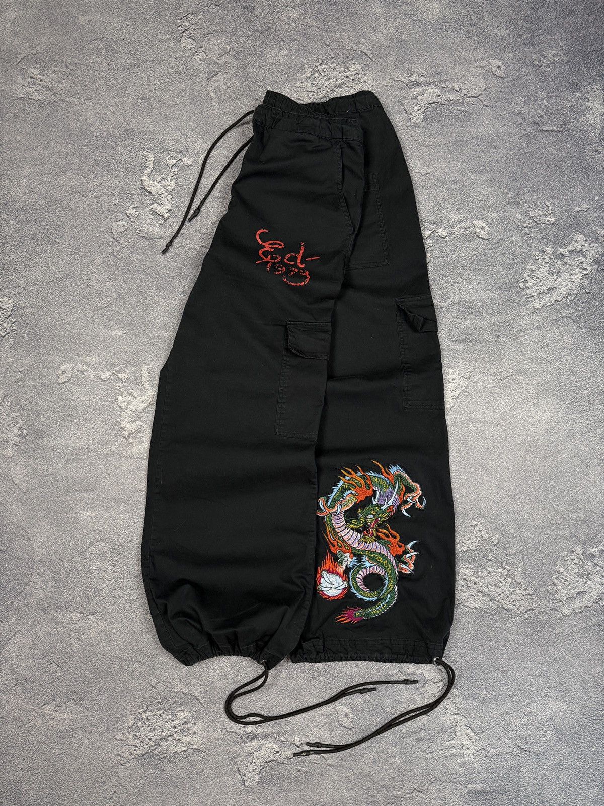 Ed Hardy Vintage Ed Hardy Pants Dragon Y2K crazy Size 34" / US 12 / IT 48 - 3 Thumbnail