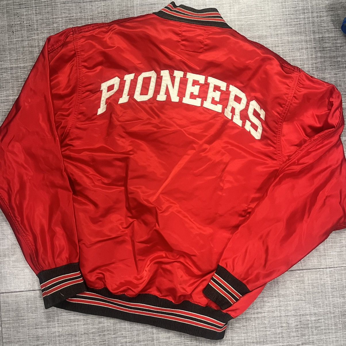Designer × Vintage VTG 1960s-70s Era School Bomber Jacket Size US L / EU 52-54 / 3 - 4 Thumbnail