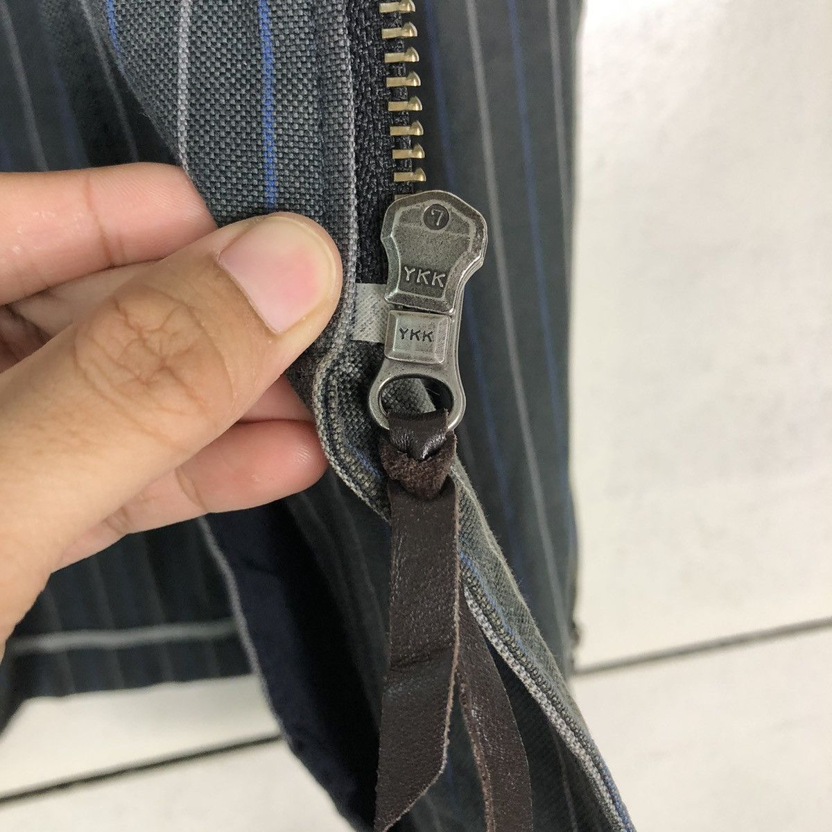 Japanese Brand Biker Jacket Multi Pocket Cargo Striped Custom Culture Japan Size US S / EU 44-46 / 1 - 17 Thumbnail
