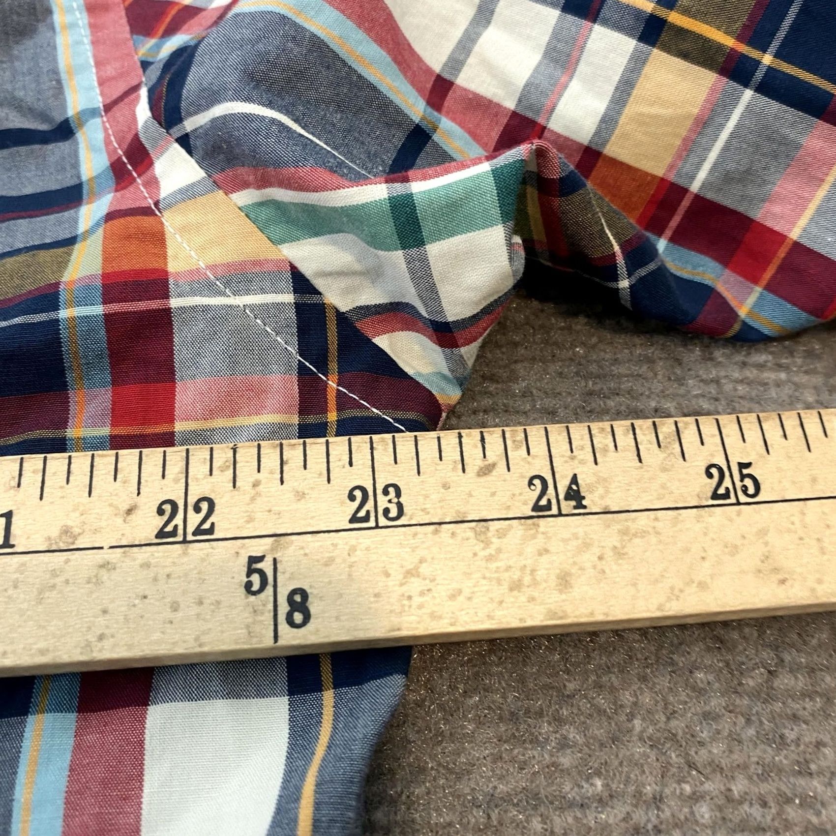J.Crew J Crew Shirt Mens Large Multicolor Plaid Button Down Slim Flex Washed Casual Size US L / EU 52-54 / 3 - 6 Thumbnail