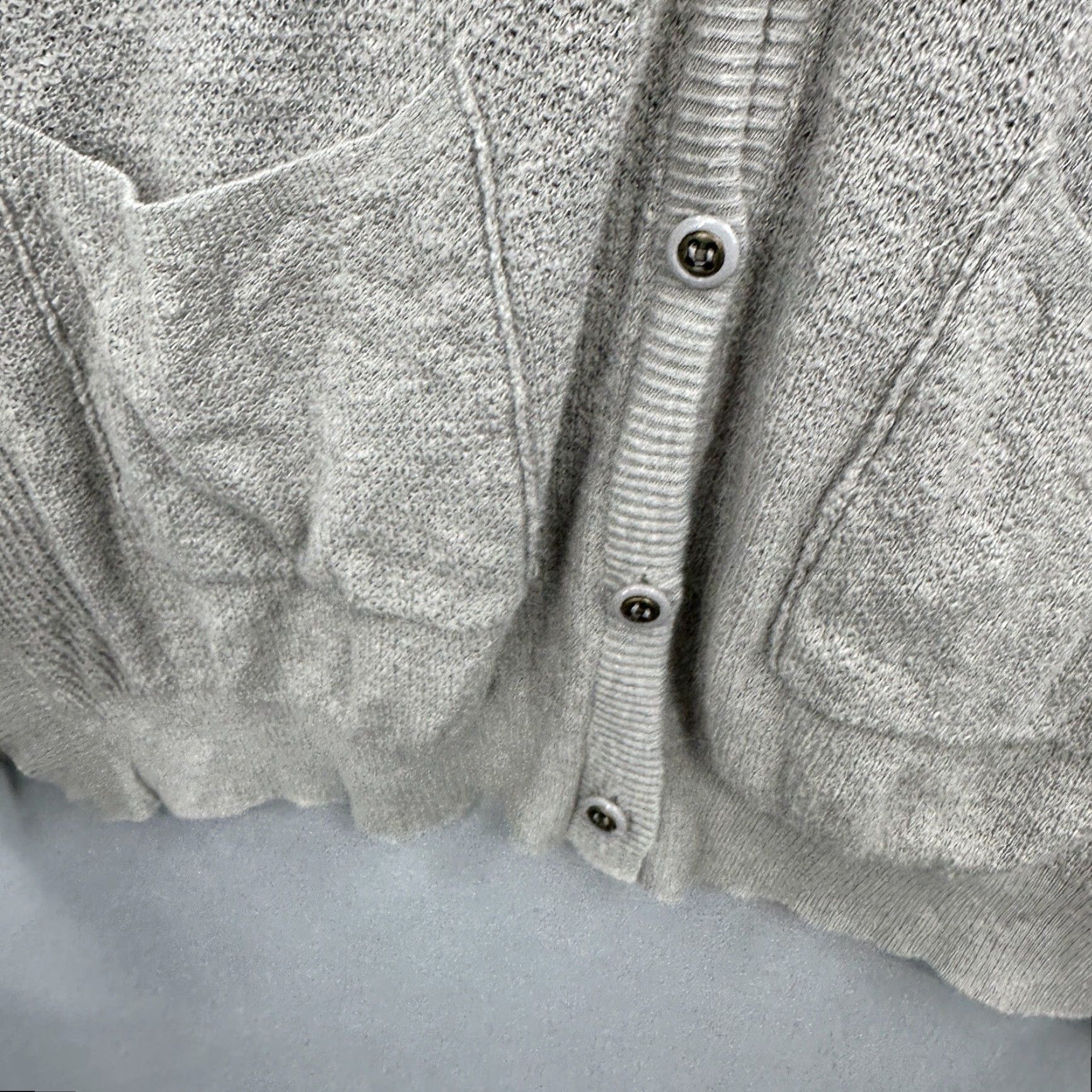Free People VINTAGE Free People Cardigan Sweater Women's XS Gray Bohemian Casual Knit Fall Winter Spring Summer Size XS / US 0-2 / IT 36-38 - 7 Thumbnail