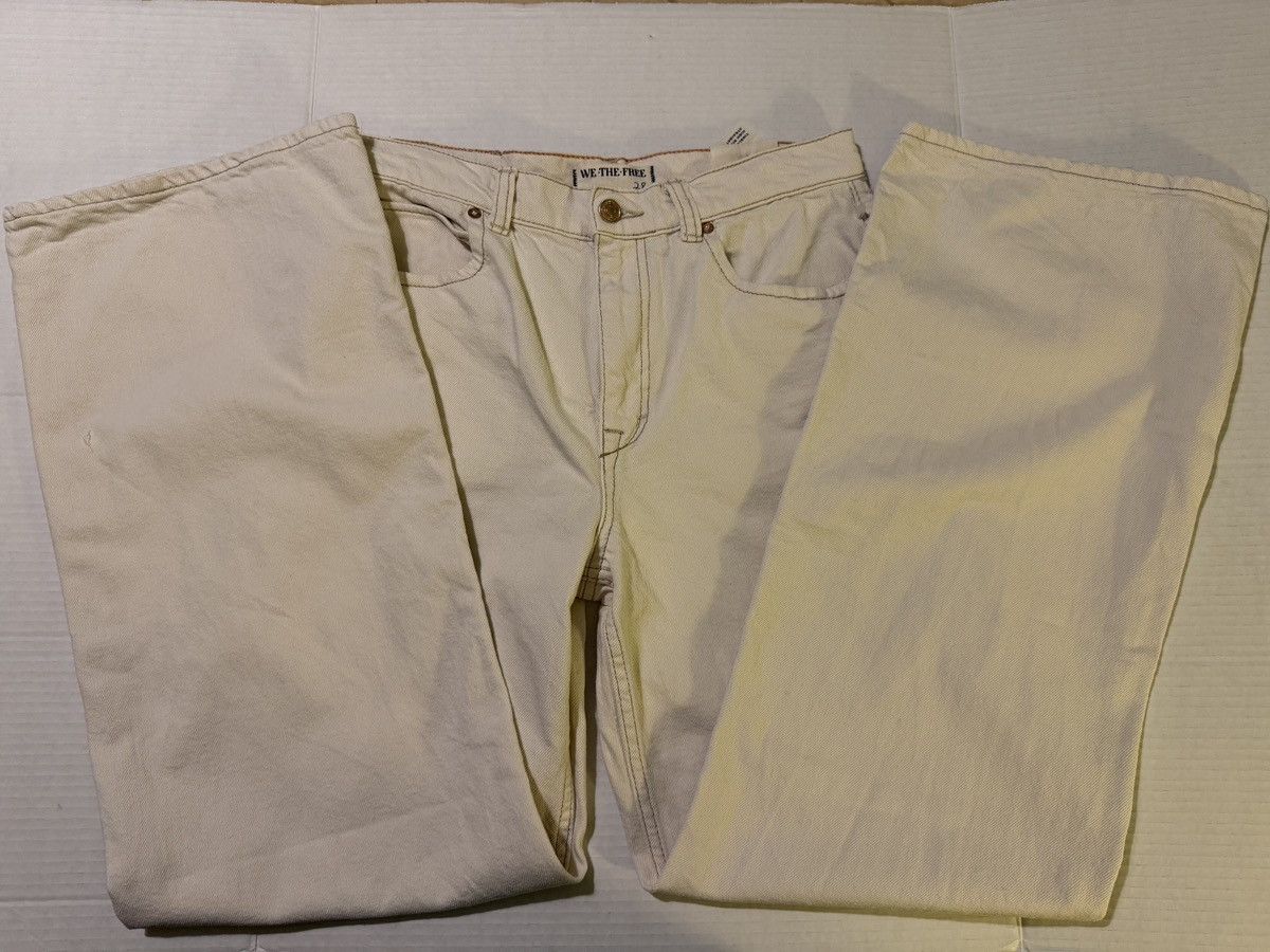 Free People Free People Tinsley Baggy High Rise Straight Leg Denim 28 Size 28" / US 6 / IT 42 - 7 Thumbnail