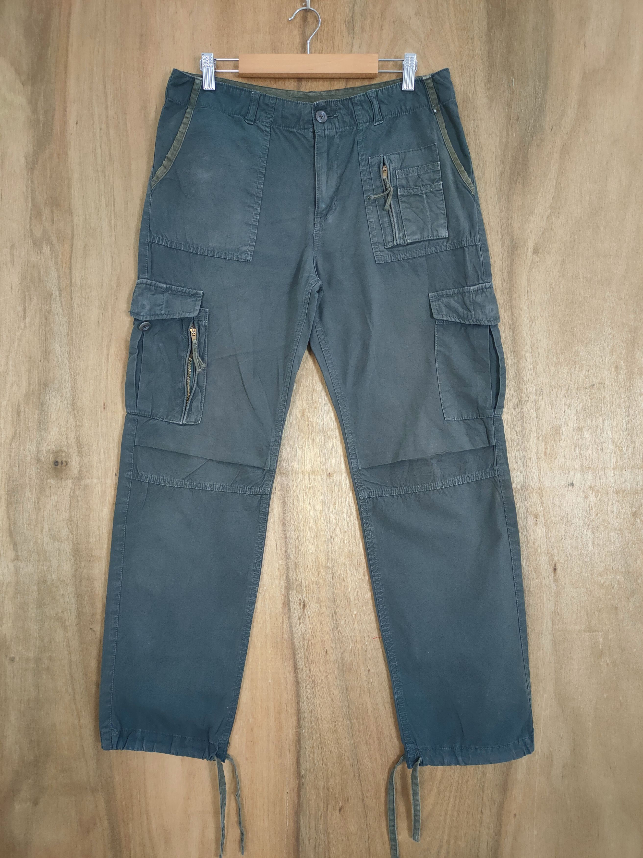 Takeo Kikuchi VINTAGE TAKEO KIKUCHI GREEN BONDAGE CARGO PANTS Size US 32 / EU 48 - 1 Thumbnail