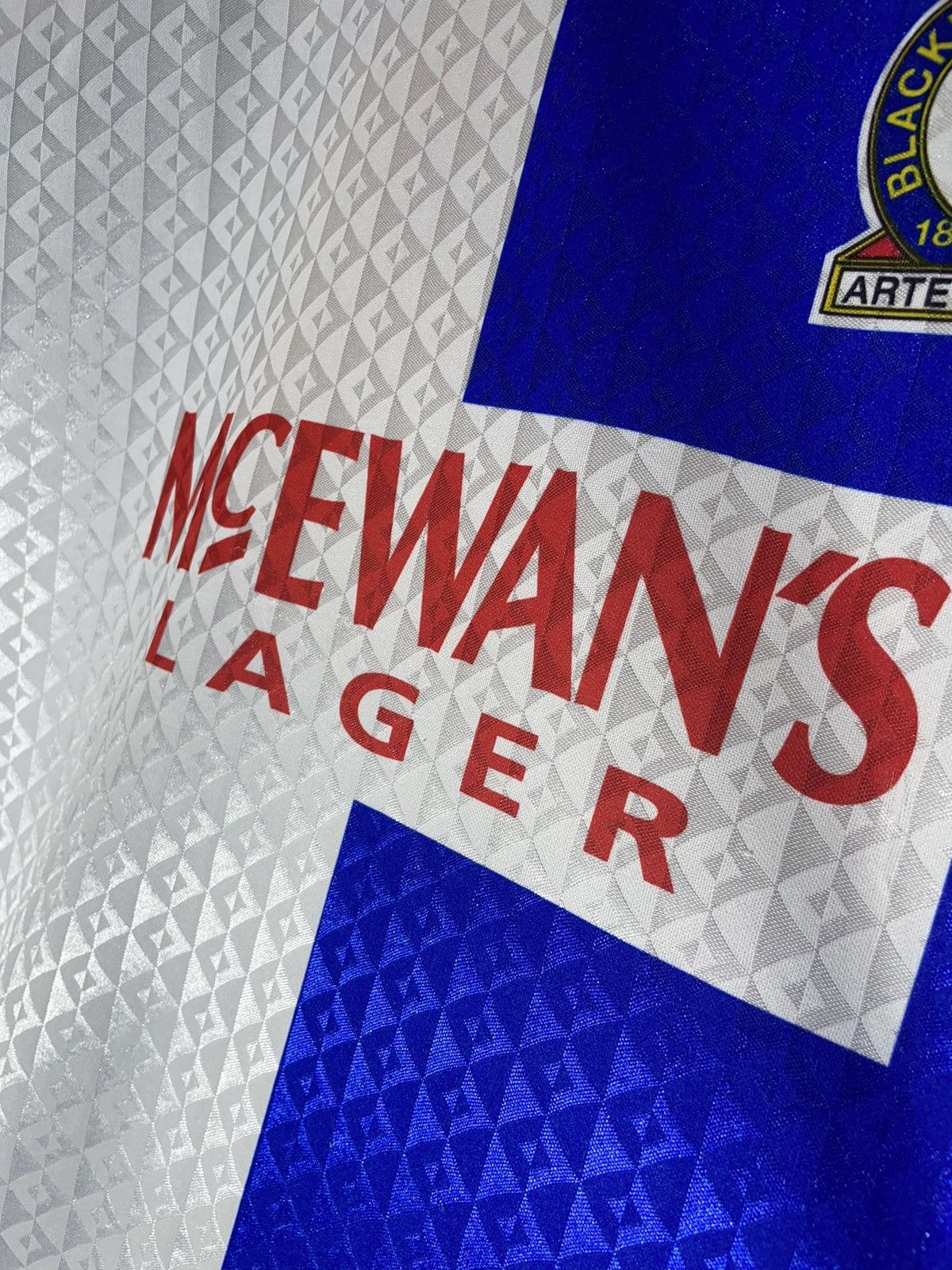 Vintage Blackburn Rovers Shearer #9 vintage blokecore jersey Size US XXL / EU 58 / 5 - 7 Thumbnail