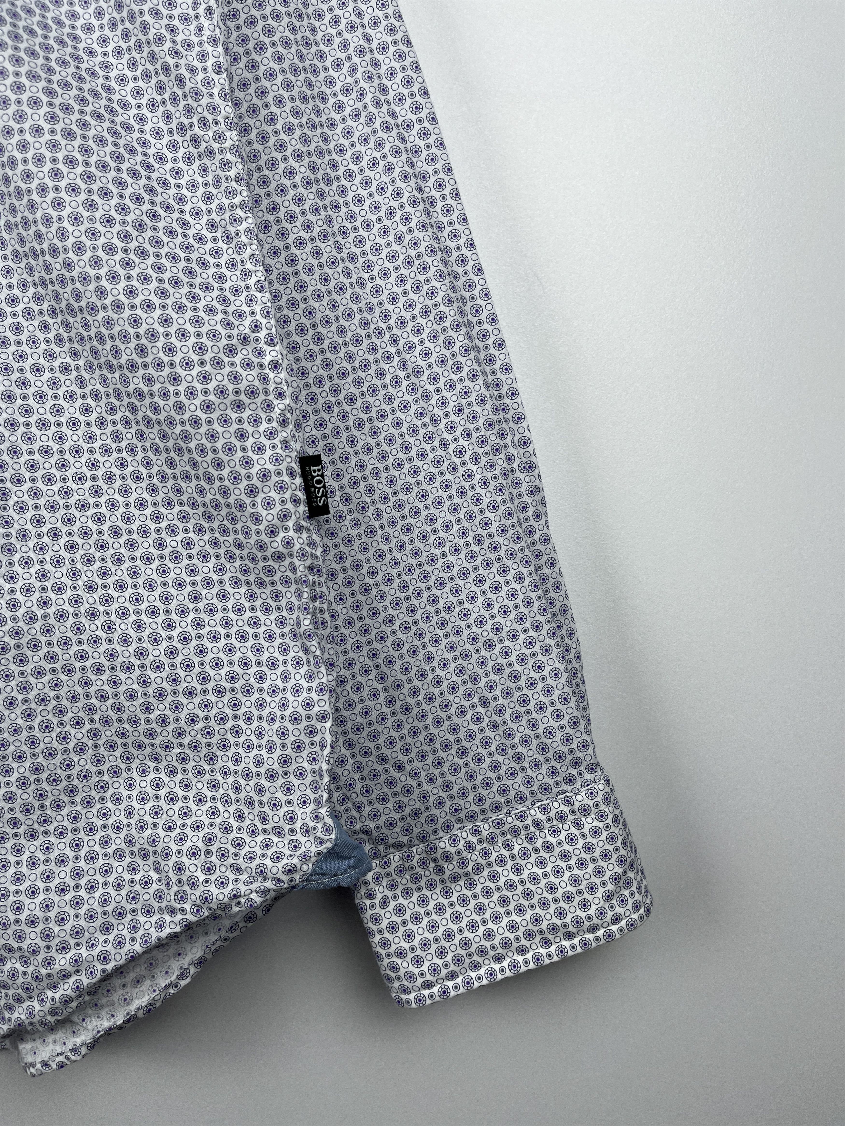 Hugo Boss Hugo Boss Small Polka Dot Long Sleeve Shirt Button Up Size US M / EU 48-50 / 2 - 8 Thumbnail
