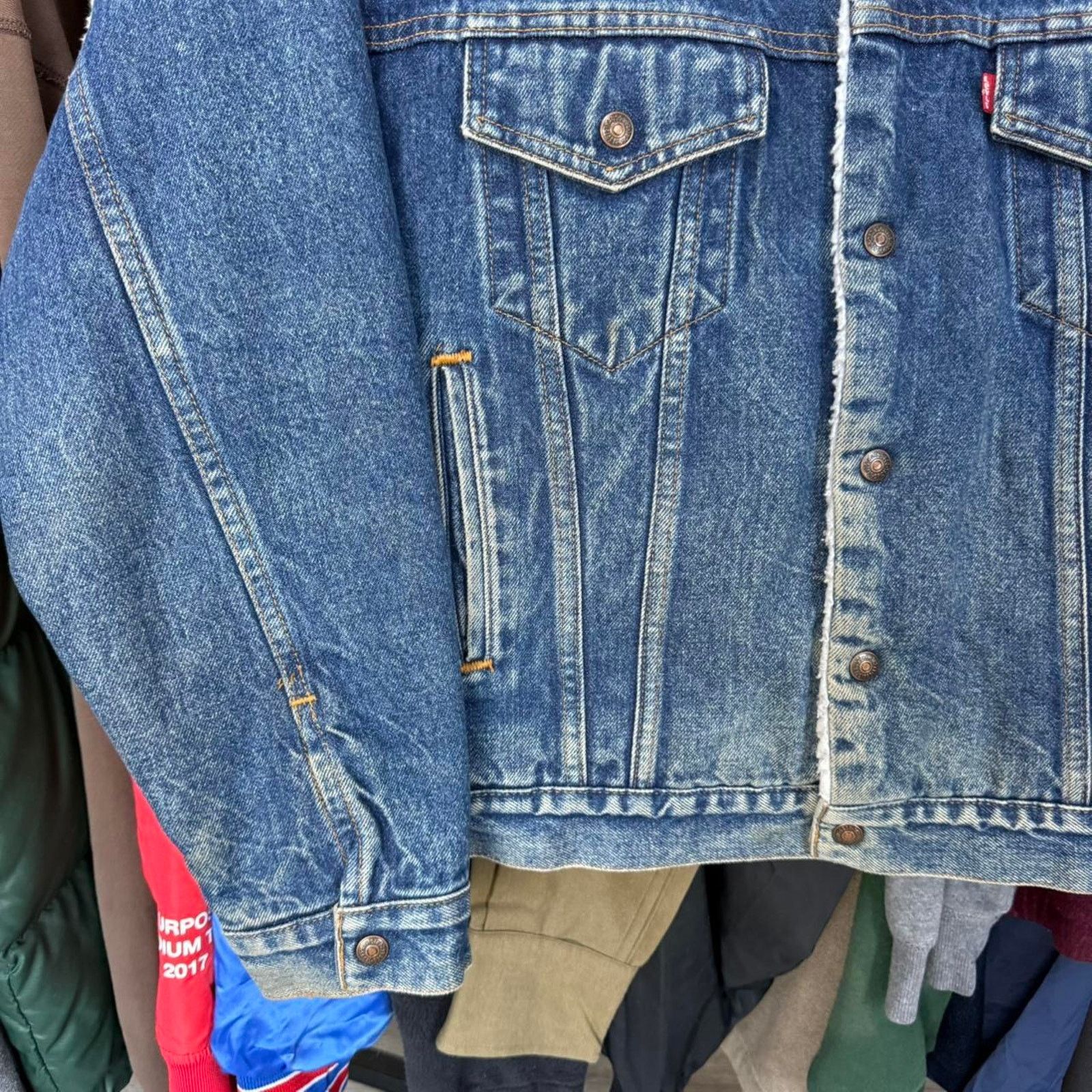 Levi's Vintage 1993 Levi's Authentic Fleece Lined Denim Jacket Size US M / EU 48-50 / 2 - 4 Thumbnail