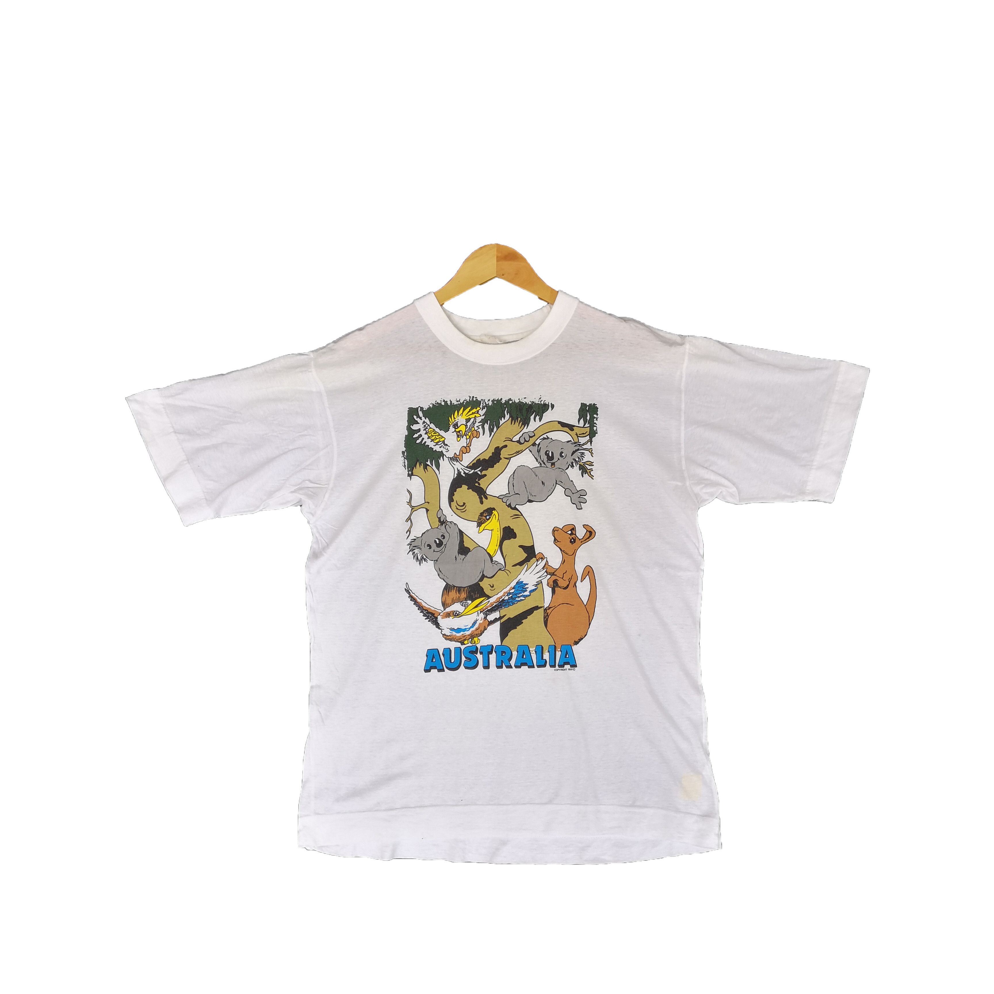 Vintage Australia Zoo T-Shirt Animals Habitat Tee