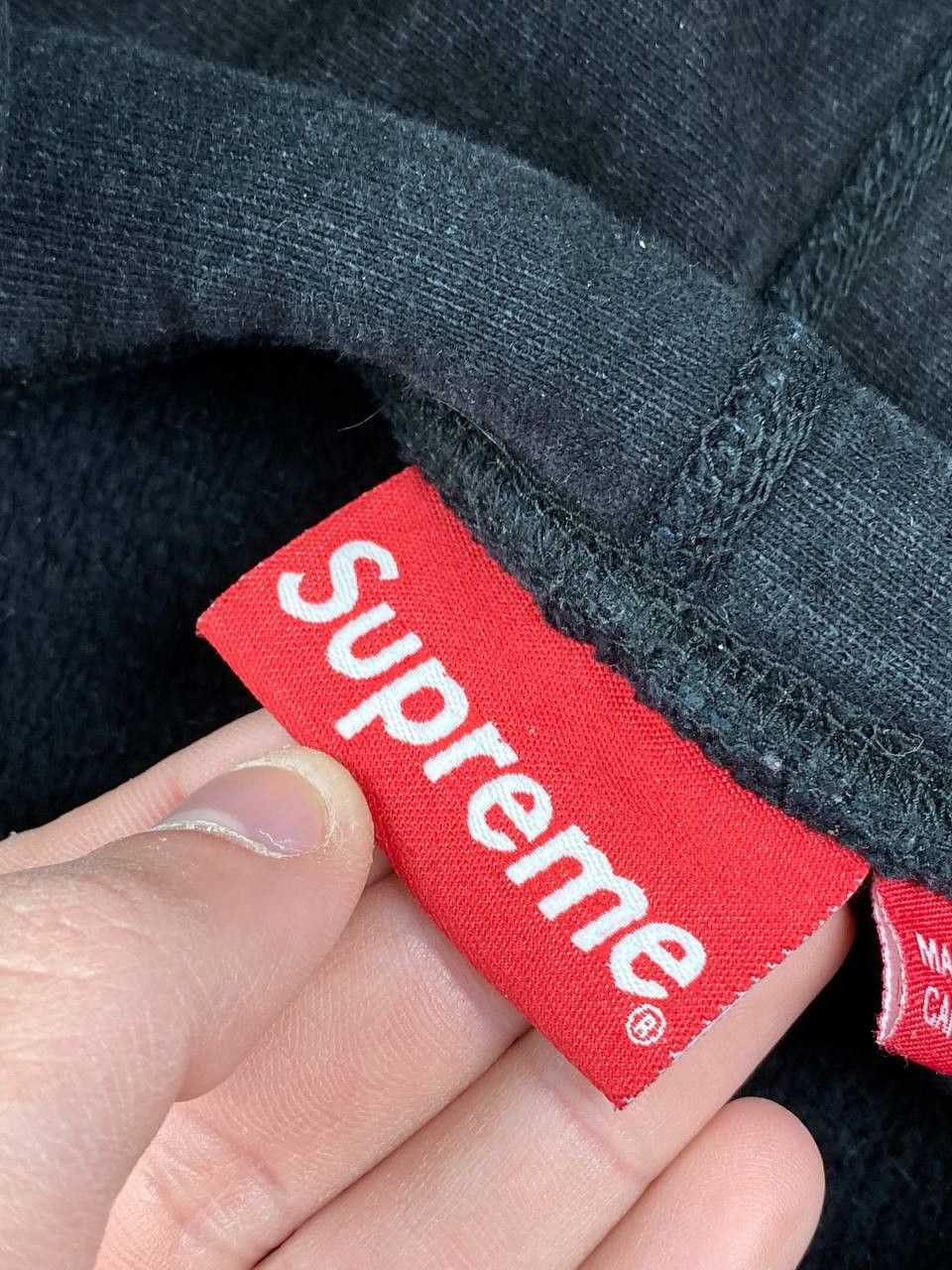 Supreme Supreme Number One Hooded Сenter Logo Men Size L Black Size US L / EU 52-54 / 3 - 7 Thumbnail