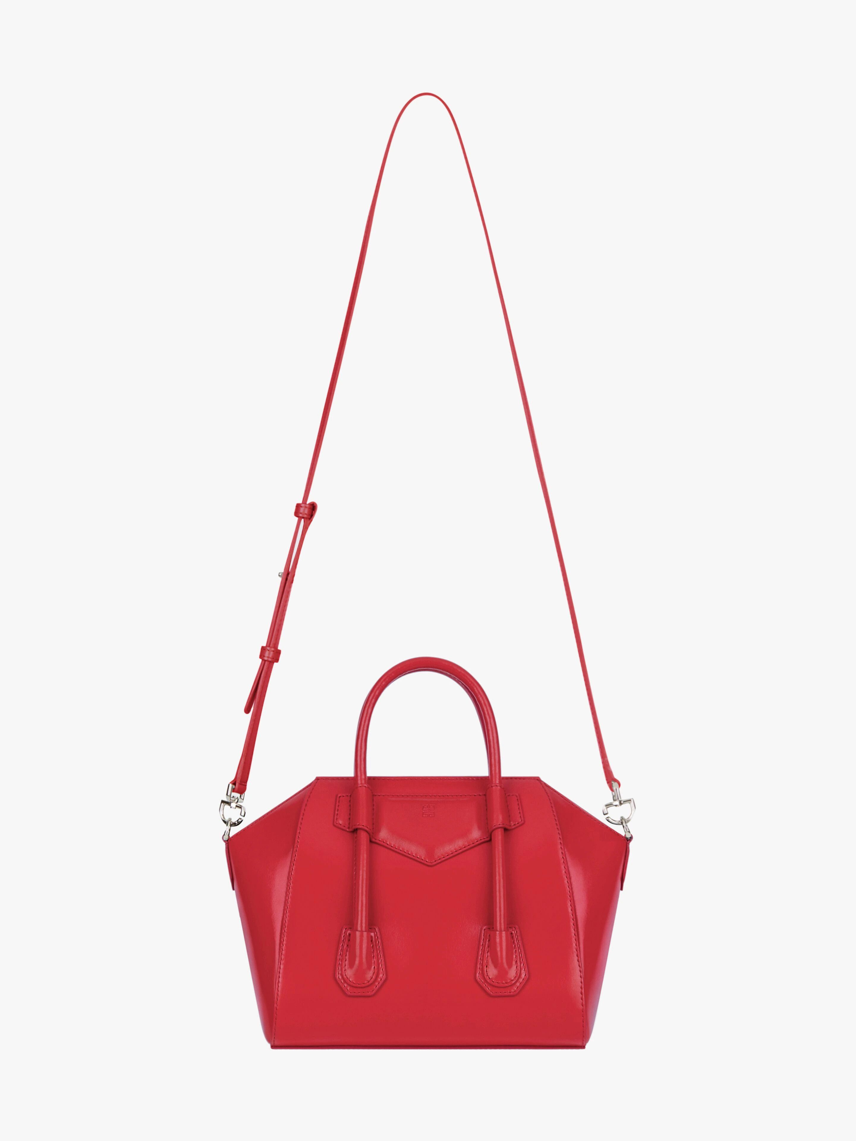 Givenchy o1w1db10925 Size: OS / Antigona Lock Mini Bag in Red Size ONE SIZE - 4 Thumbnail