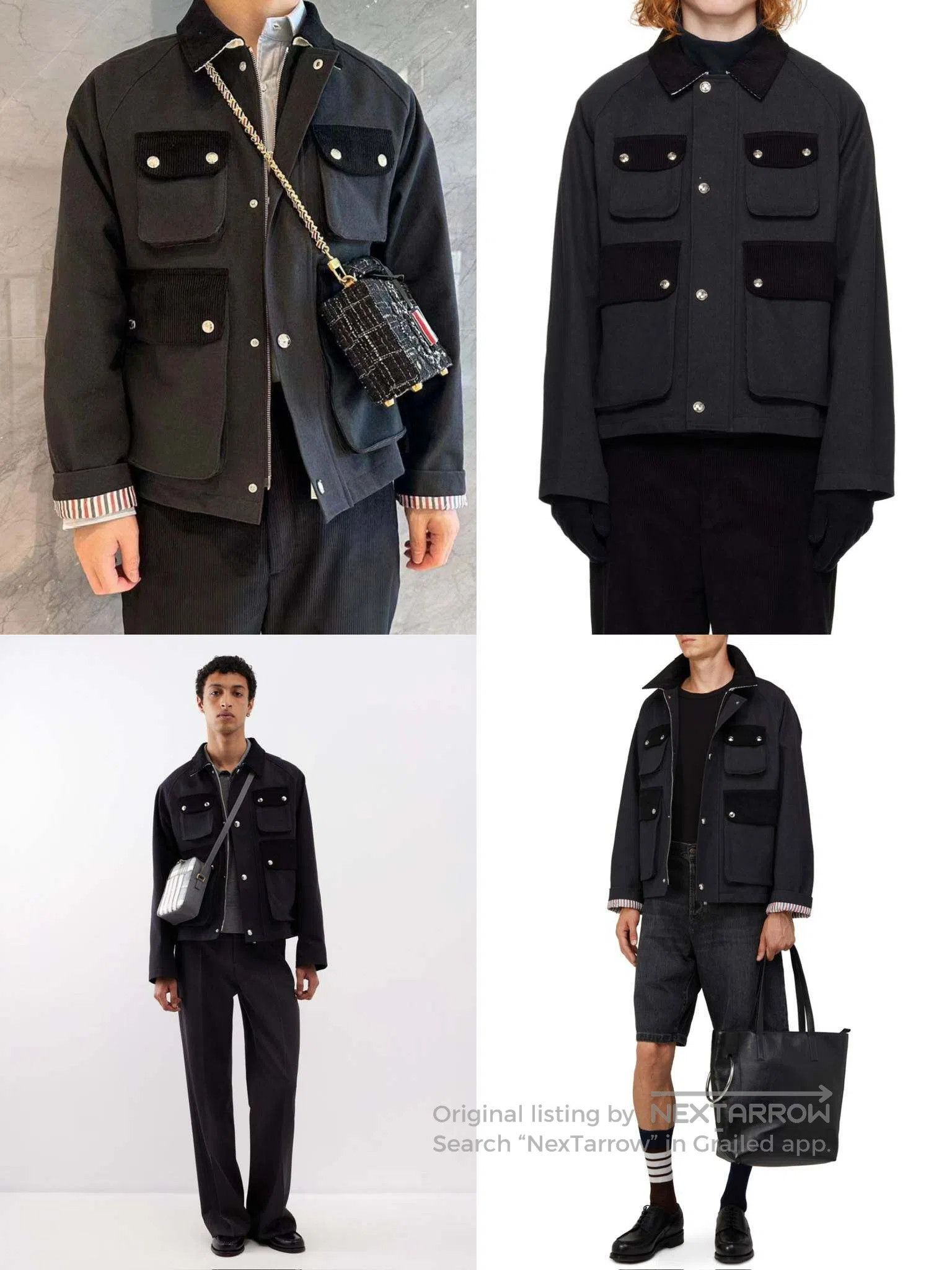 Thom Browne Thom Browne Corduroy Four Pocket Cargo Hunting Jacket Size US L / EU 52-54 / 3 - 7 Thumbnail