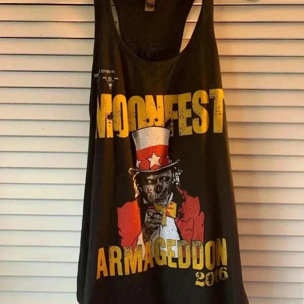 Designer Moonfest Armageddon 2016 Tank Top - Distressed Style Size S / US 4 / IT 40 - 2 Thumbnail