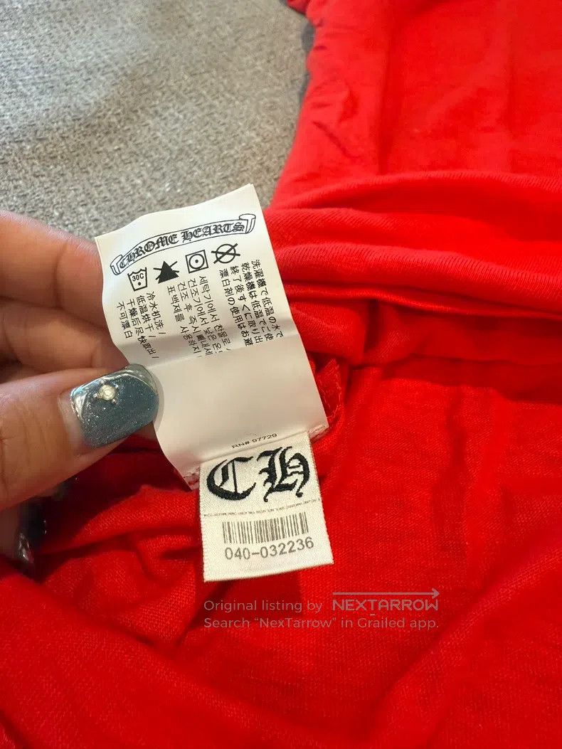Chrome Hearts CHROME HEARTS Size M Red horseshoe printed short sleeve T-s Size US M / EU 48-50 / 2 - 9 Thumbnail