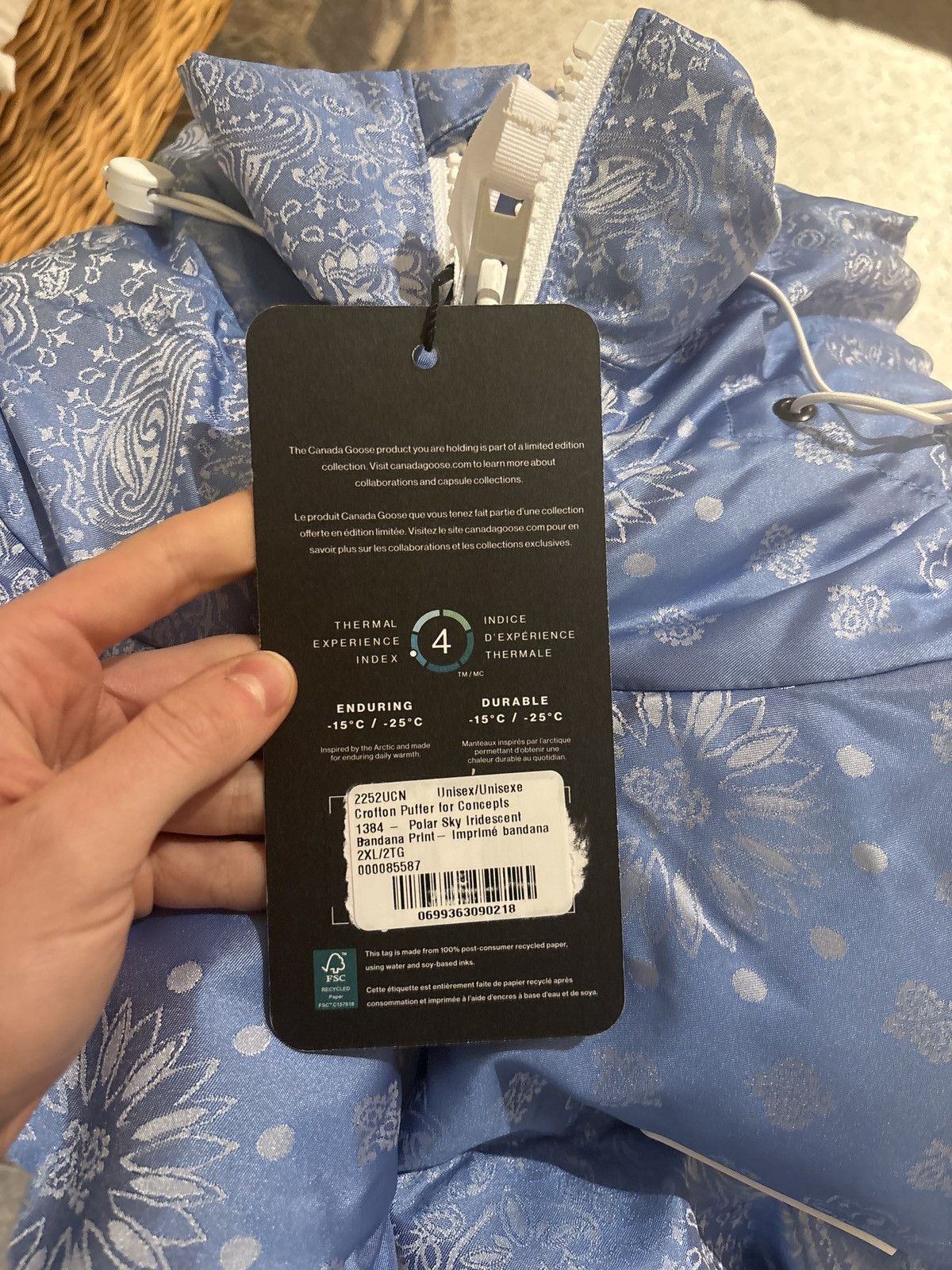 Canada Goose Canada Goose x Concepts ‘Blue Bandana’ Crofton Puffer Parka Size US XXL / EU 58 / 5 - 10 Thumbnail