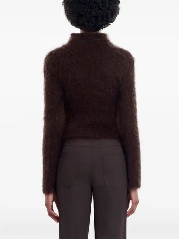 Marni o1w1db11125 Brushed Mohair-Blend Sweater in Brown Size M / US 6-8 / IT 42-44 - 2 Thumbnail