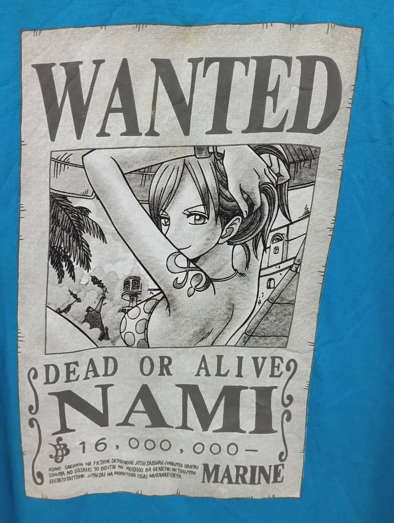 Anime × Japanese Brand × One Piece Best Offer🔥 Long Sleeve One Piece wanted nami Shirt Size US M / EU 48-50 / 2 - 6 Thumbnail