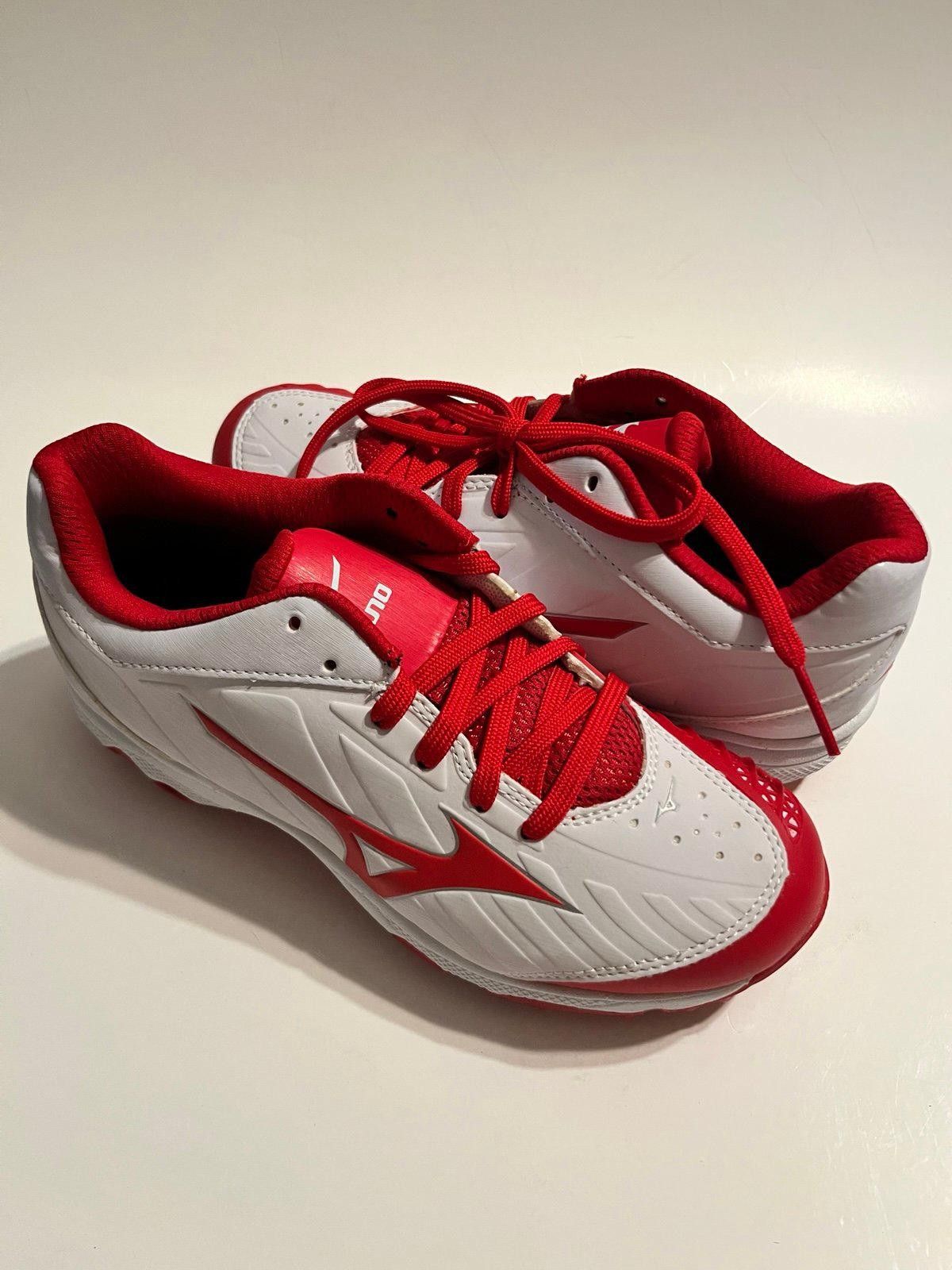 Mizuno Mizuno Women's 9 Spike Sweep 3 Softball Red White Size US 6 Size ONE SIZE - 2 Thumbnail