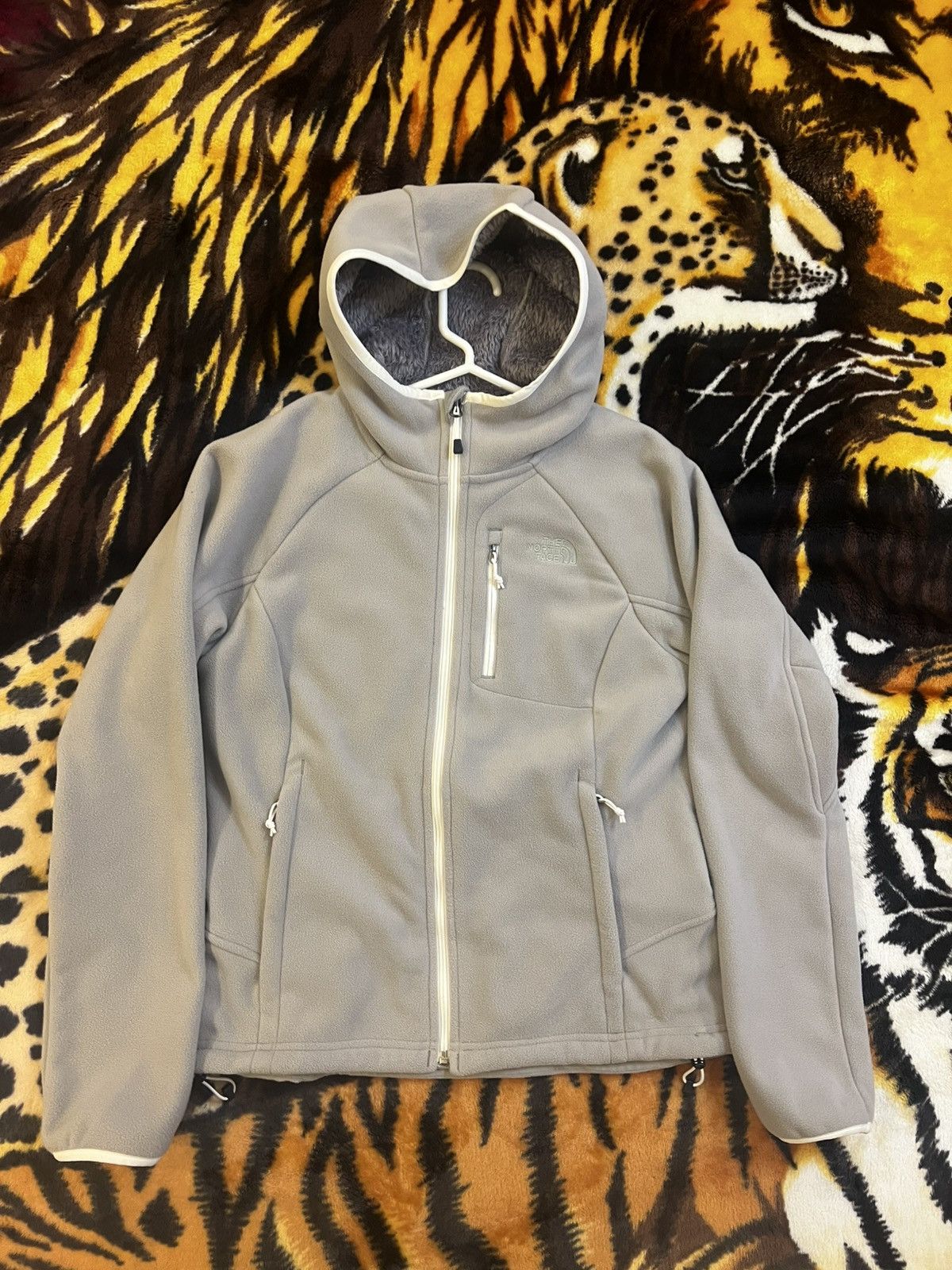 The North Face The North Face WINDWALL 2 Metallic Grey Hooded Fleece Jacket Size M / US 6-8 / IT 42-44 - 1 Thumbnail