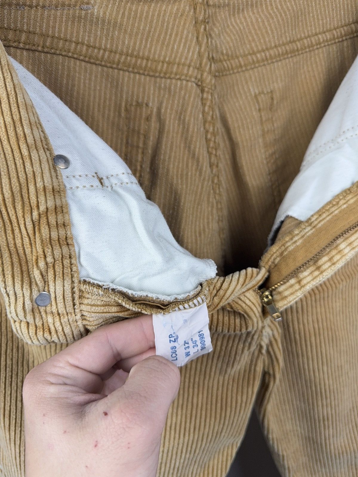 Lee Vintage 90s Retro Lee Cooper Corduroy Pants light Brown Size US 30 / EU 46 - 13 Thumbnail