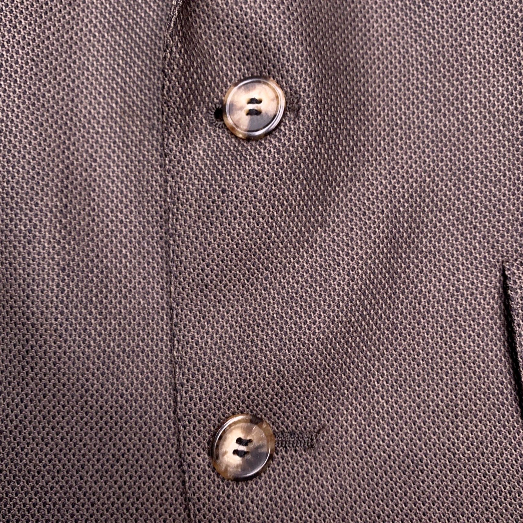 Bill Blass VINTAGE Bill Blass Blazer Mens 42 Brown Wool Jacket Blazer Single-Breasted 2-Button Notch Lapel Mens 42 Brown Wool Geometric Classic Vintage 42 Mens Size 42R - 7 Thumbnail