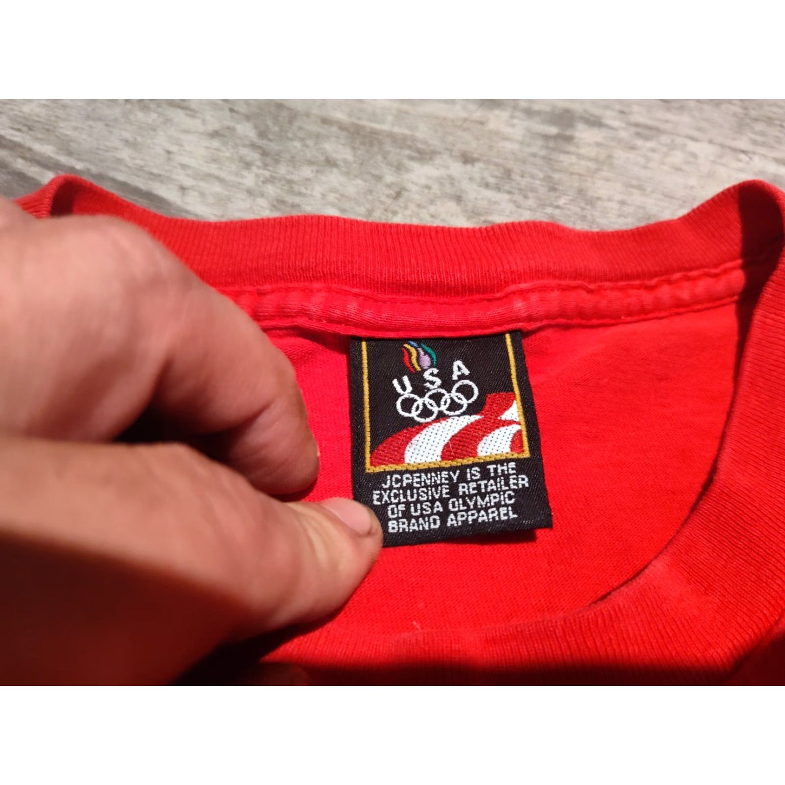 Vintage VINTAGE USA Olympics T-Shirt Men XL 90s Cotton Short Sleeve Red Graphic Tee Size US XL / EU 56 / 4 - 5 Thumbnail