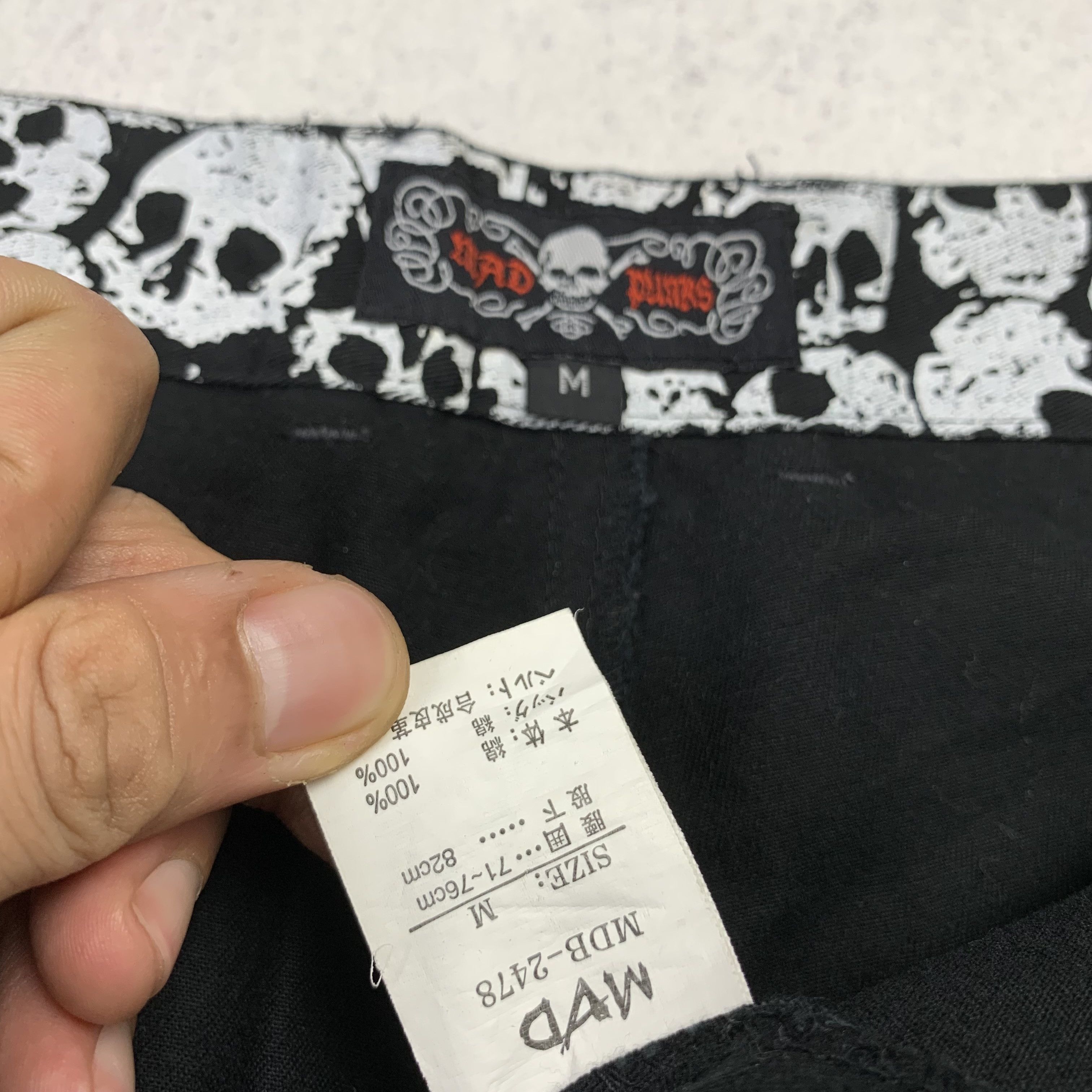 If Six Was Nine MAD PUNK Gothic Punk Bondage Pants Opium Size US 31 - 13 Thumbnail