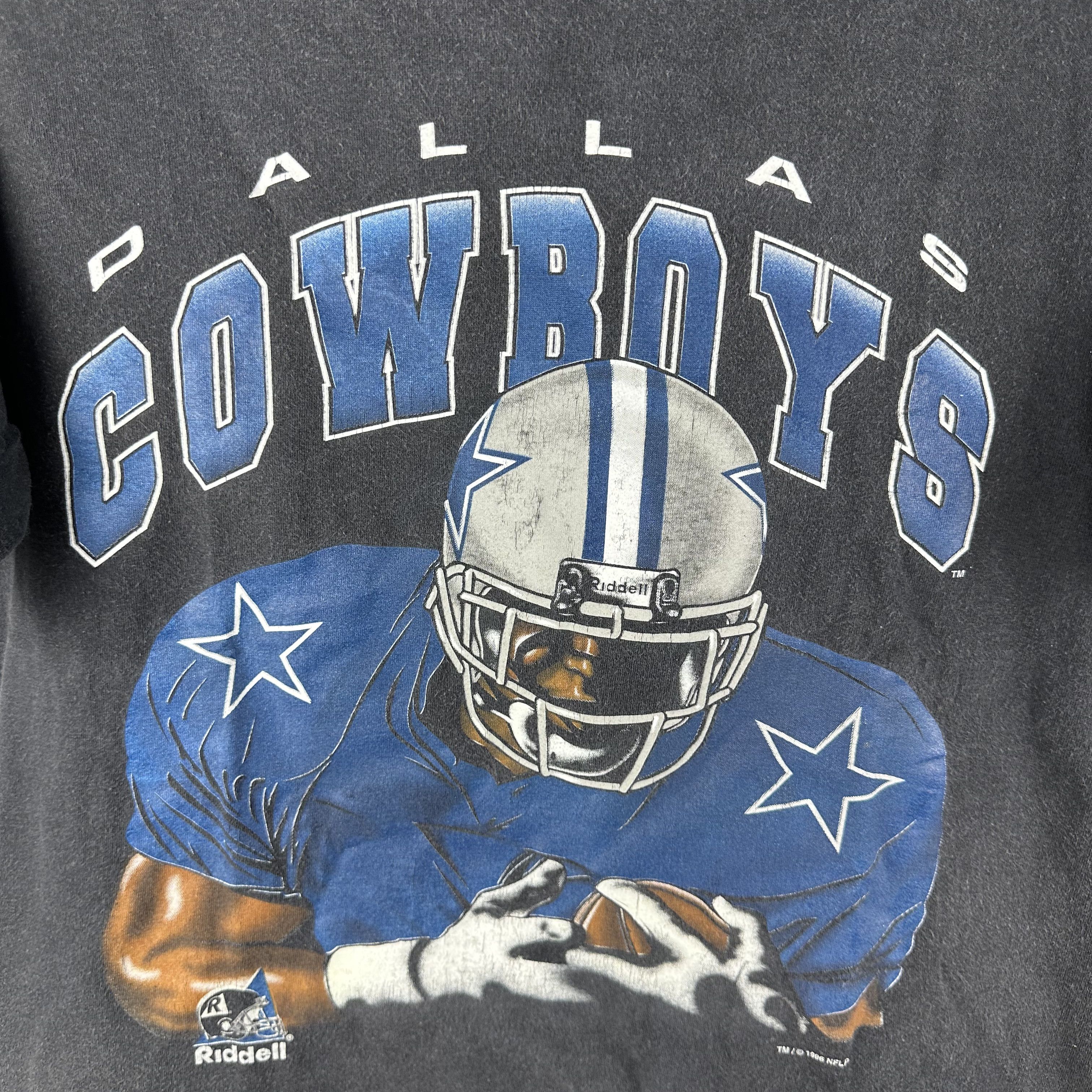 Vintage Vintage 1996 Dallas Cowboys Football NFL Riddell T-shirt Size US L / EU 52-54 / 3 - 2 Thumbnail