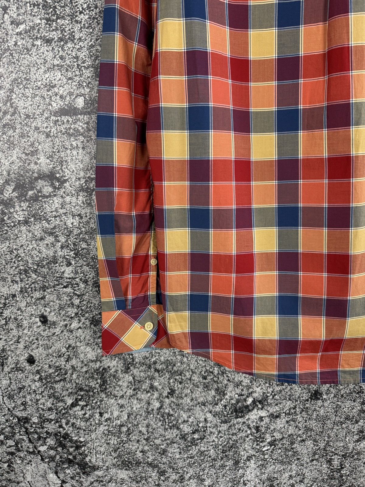 NN07 NN07 Derek Long Sleeve Plaid Shirt Button Up Multicolor Sz L Size US L / EU 52-54 / 3 - 12 Thumbnail