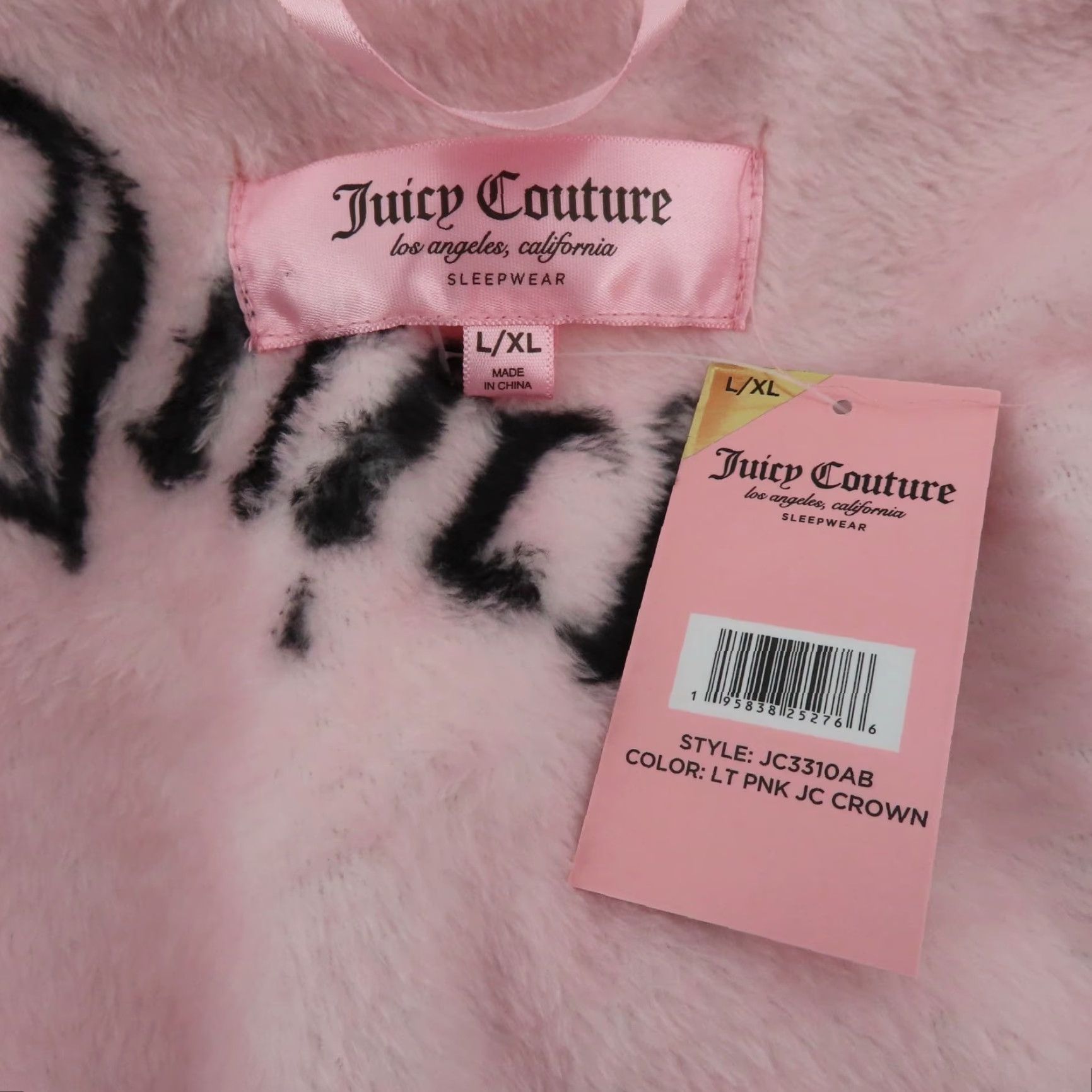 Juicy Couture Juicy Couture Women's L/XL Pink Logo Crown Plush Robe NEW User: Juicy Couture Women's L/XL Pink Logo Crown Plush Robe NEW Size ONE SIZE - 7 Thumbnail