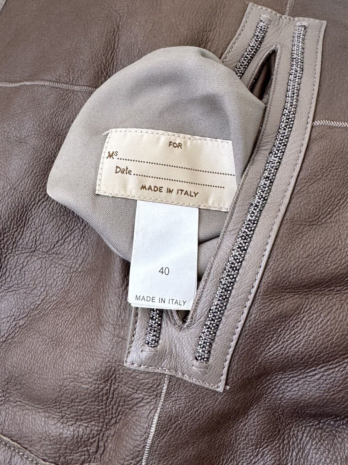 Brunello Cucinelli Double- sided leather sheepskin coat Brunello Cucinelli Size XS / US 0-2 / IT 36-38 - 5 Thumbnail