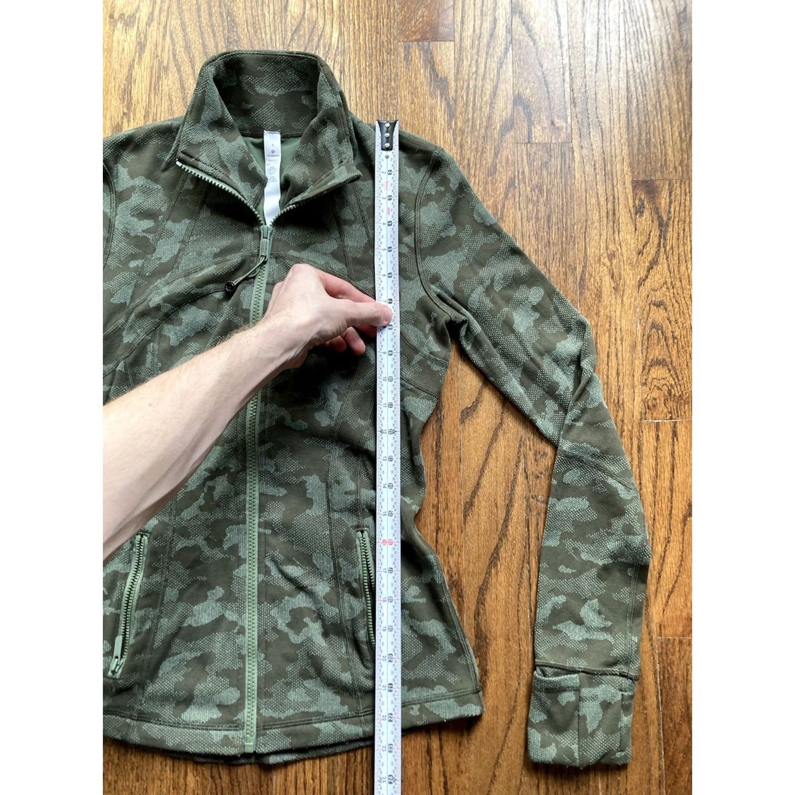 Lululemon Lululemon Define Jacket Womens Size 4 Camouflage Olive Green Full Zip Heritage Nylon Green Womens Size S / US 4 / IT 40 - 5 Thumbnail