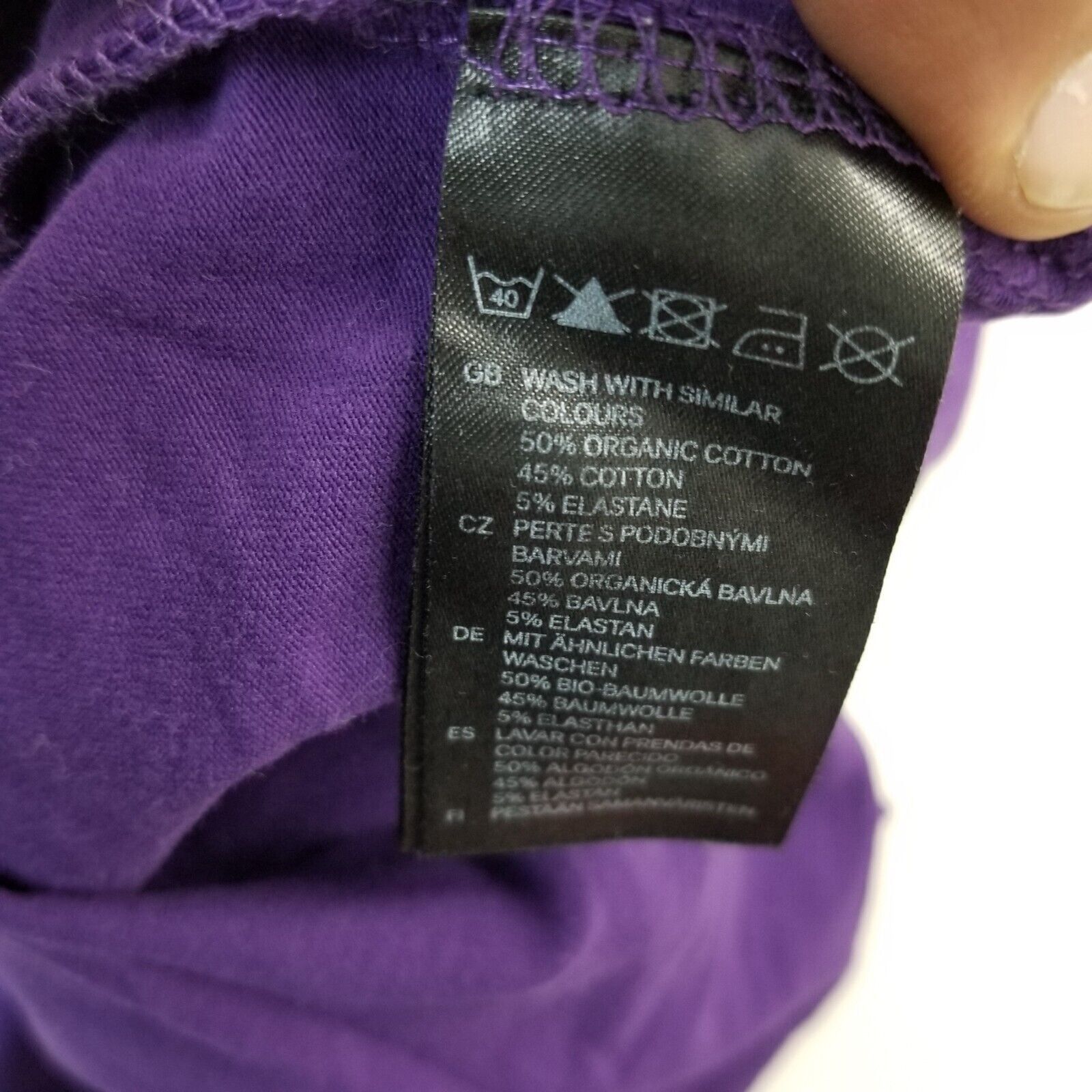 H&M H&M Polo Shirt Mens Large Purple Short Sleeve Button Up Size US L / EU 52-54 / 3 - 10 Thumbnail