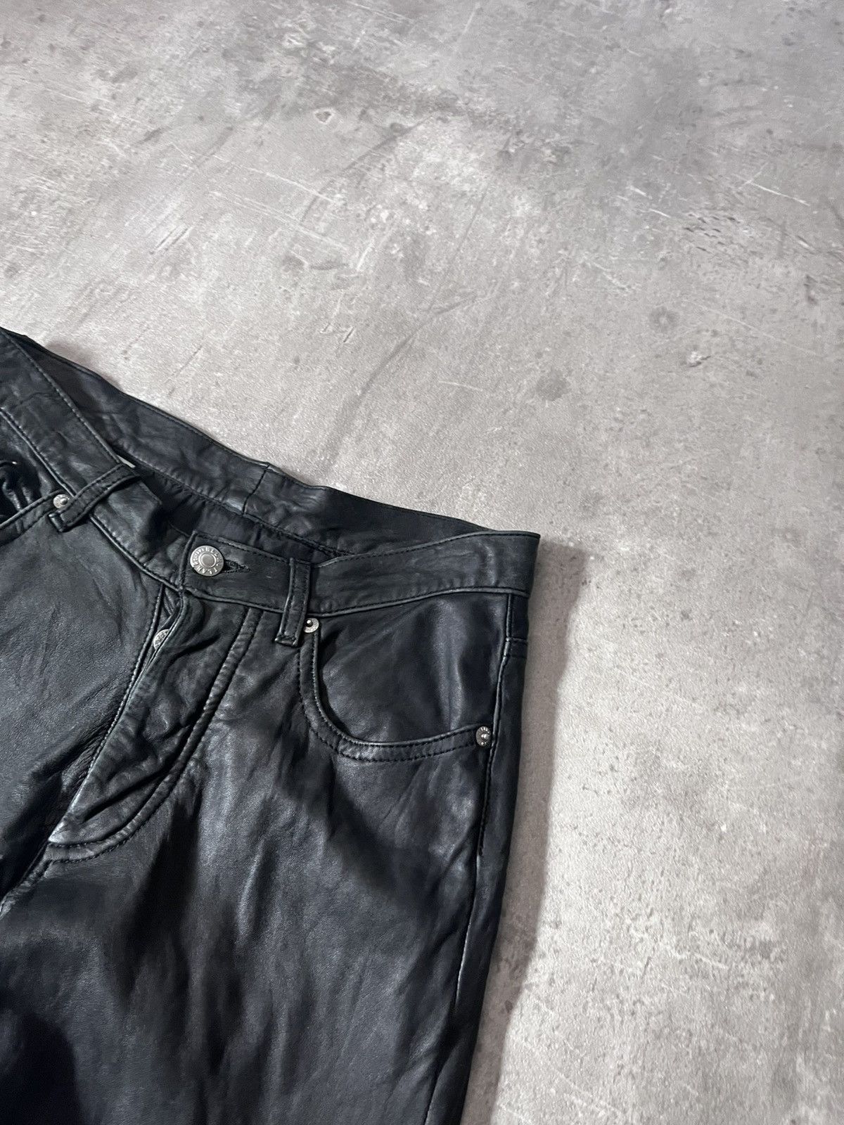 Helmut Lang Helmut Lang 90s leather pants vintage archival Size US 27 - 6 Thumbnail