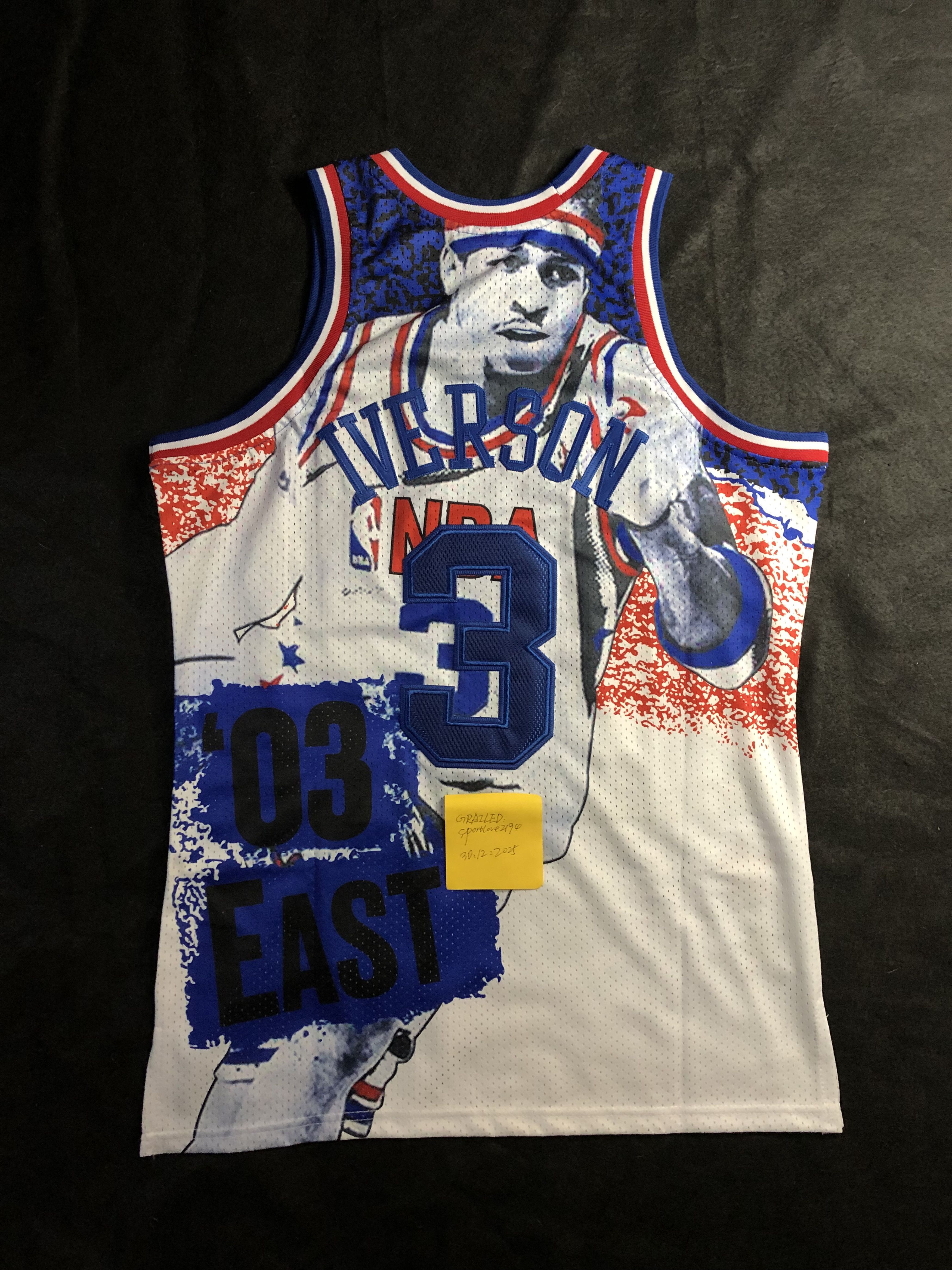 Vintage Allen IVERSON Retro Jersey Size US L / EU 52-54 / 3 - 2 Thumbnail