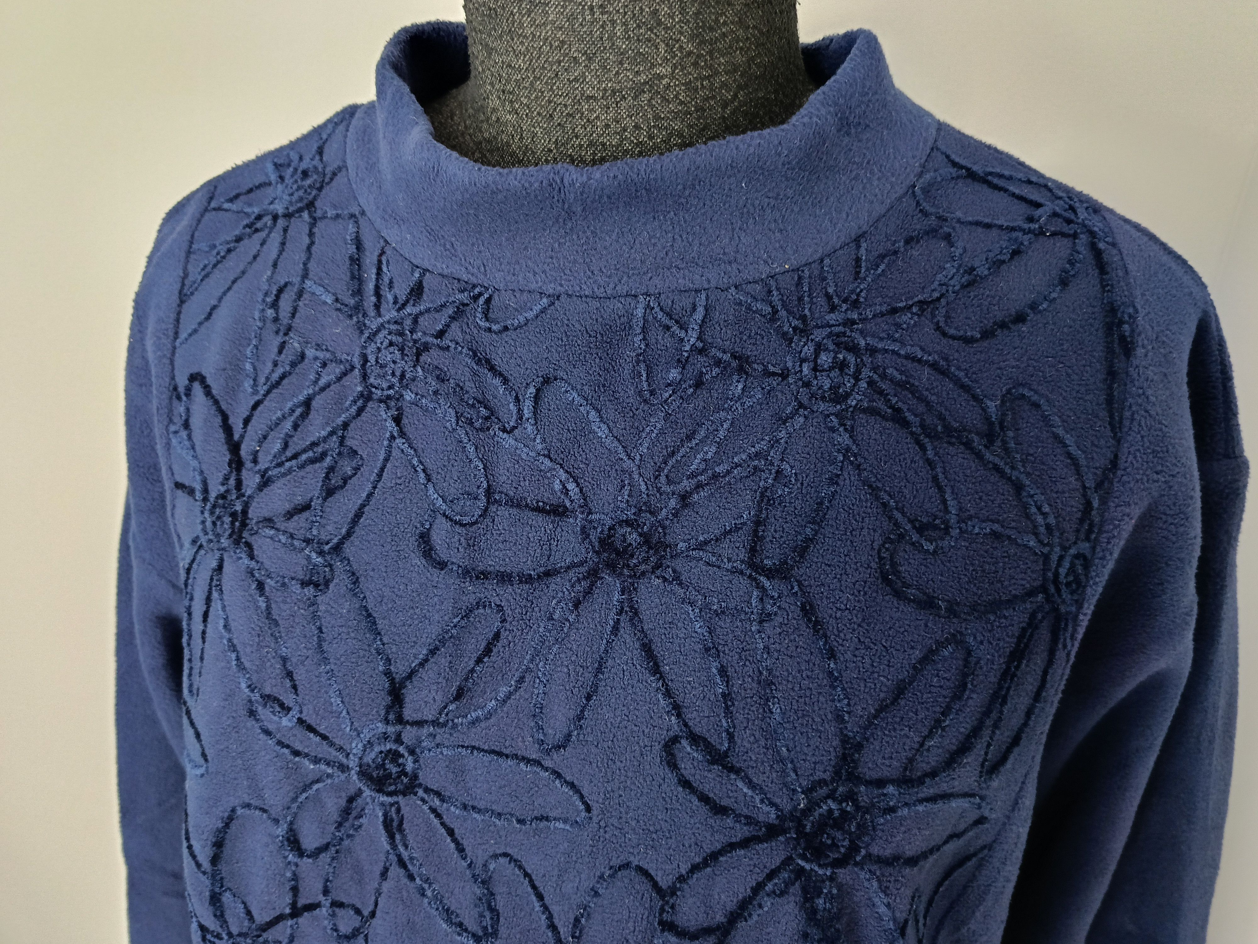 HAI sporting gear by Issey Miyake Japan indigo poly sweater