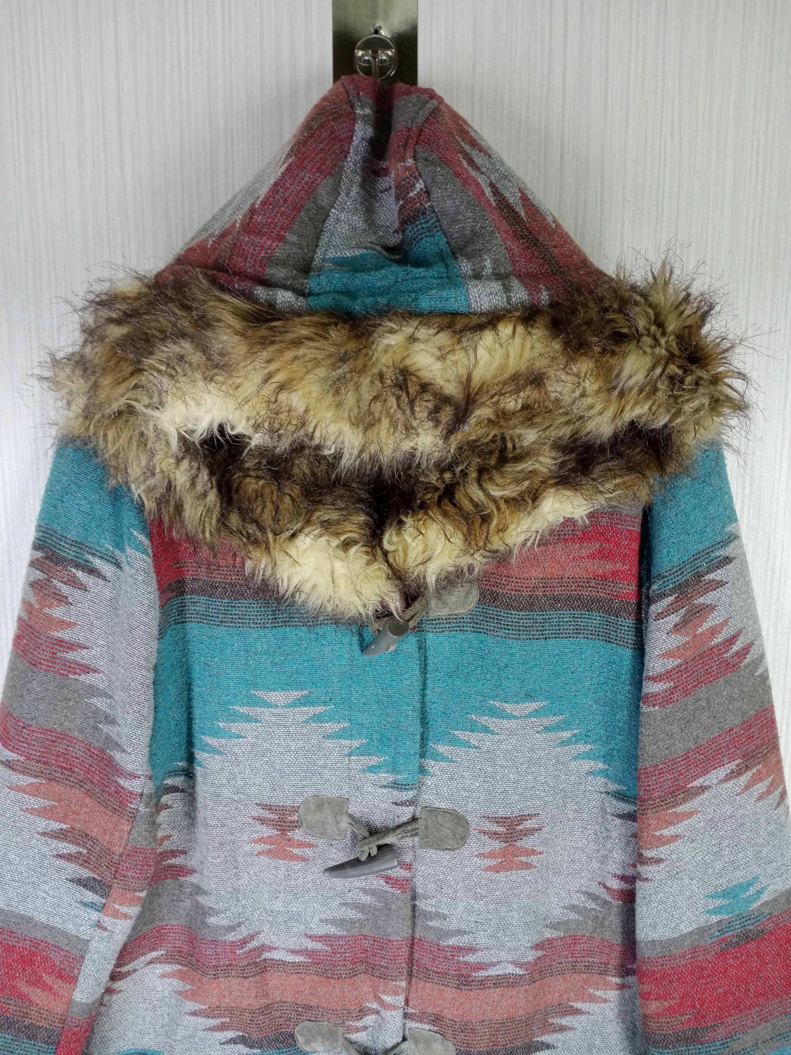 Dakota Grizzly Rare Vintage BB Dakota Navajo Hoodie Long Jacket Size US S / EU 44-46 / 1 - 9 Thumbnail
