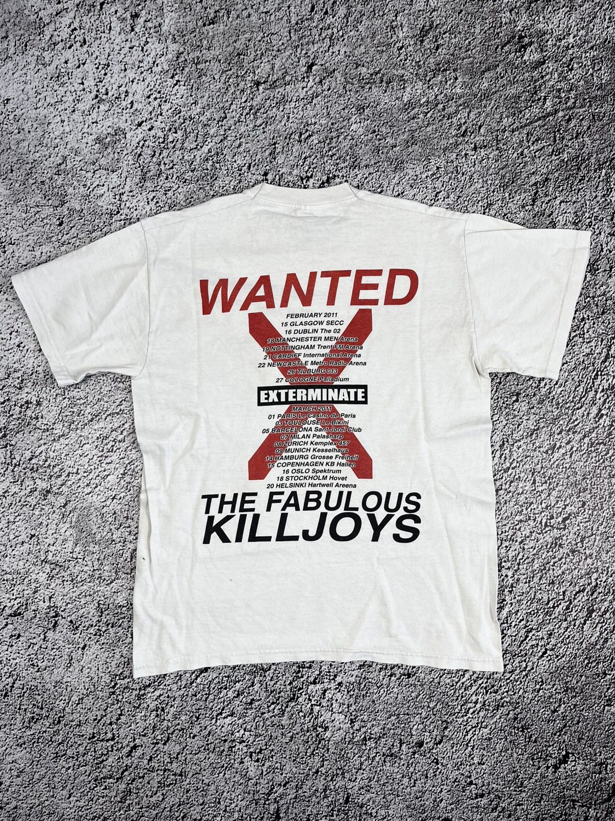 Vintage Y2K Exterminate The Fabulous Killjoy big logo size M