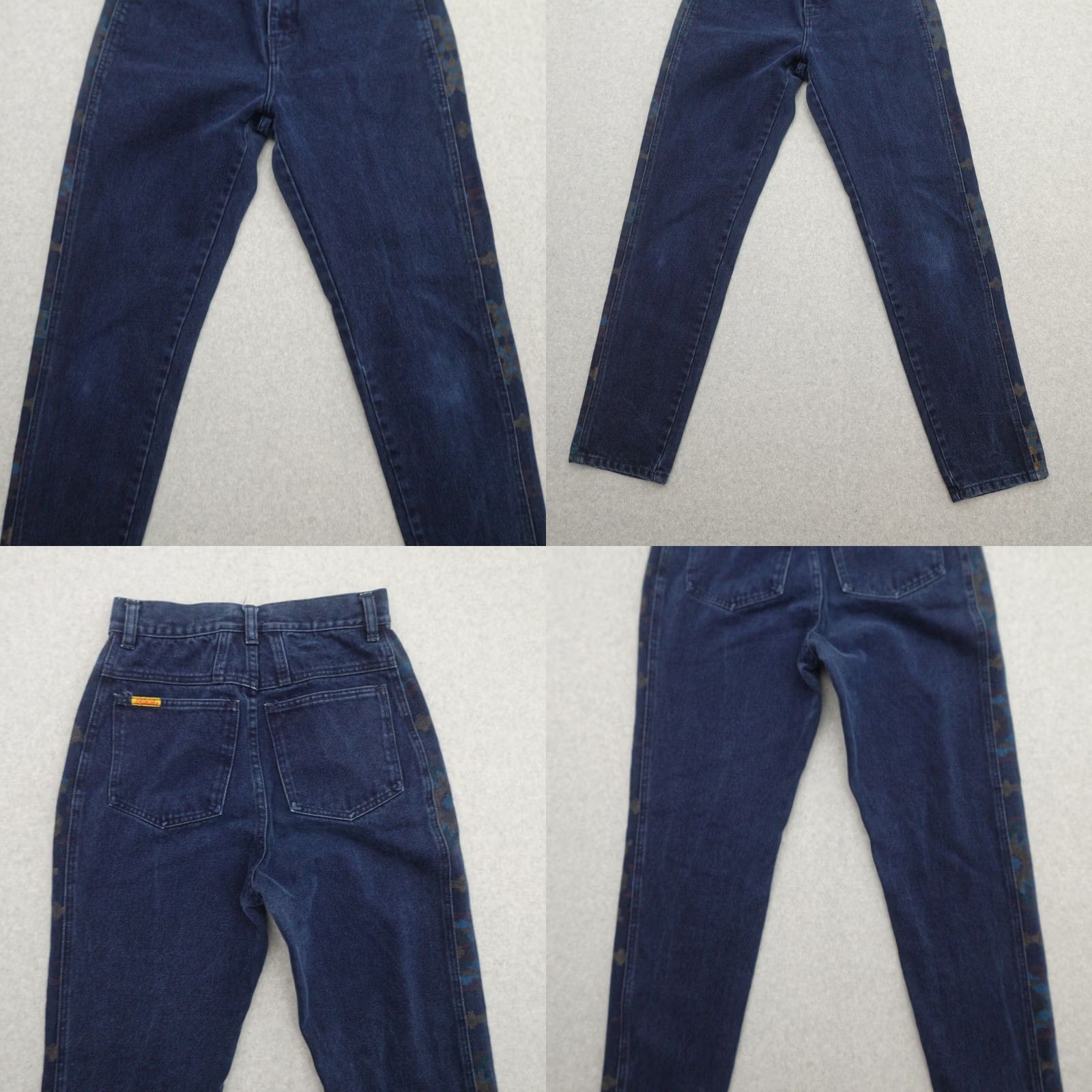 Jordache VINTAGE Jordache Womens Jeans 7 (7x29) Side Seam Camouflage Print Tapered Size 28" / US 6 / IT 42 - 9 Thumbnail
