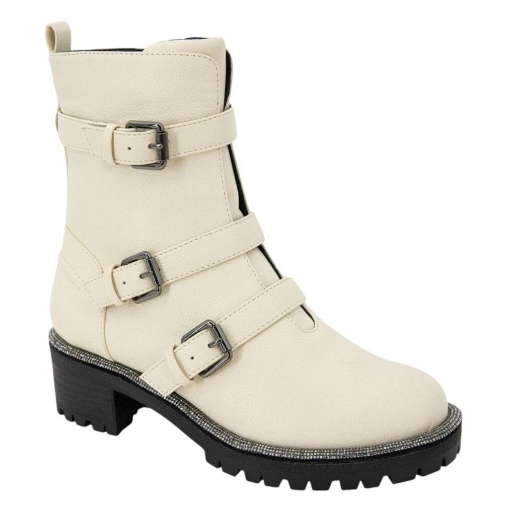 Kenneth Cole KENNETH COLE / Tate Briker Jewel / Lug Sole / Booties / Bone Size US 5.5 / IT 35.5 - 1 Thumbnail