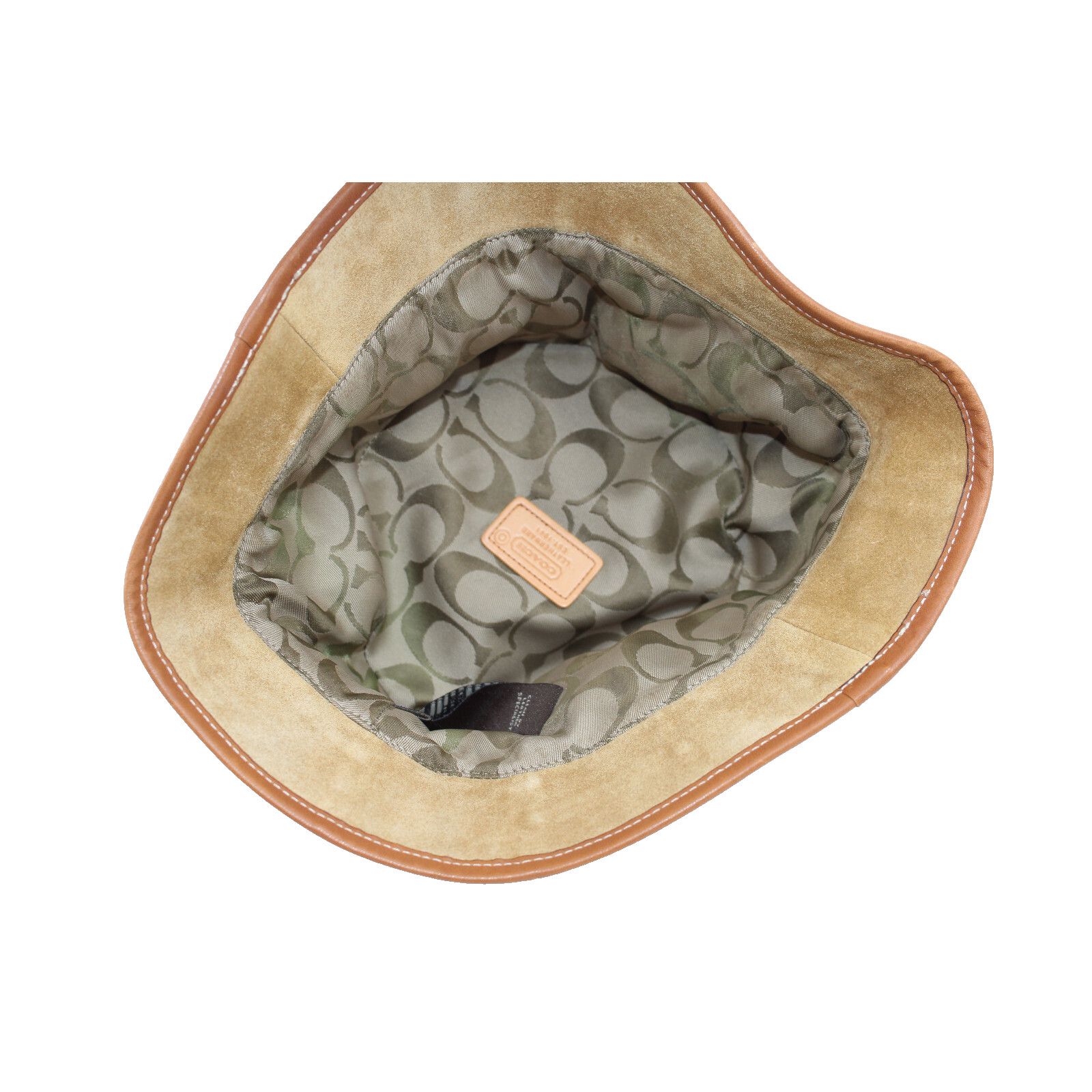 Coach Vintage 2000 COACH Patchwork Bucket Hat Leather Canvas Sz S Size ONE SIZE - 3 Thumbnail