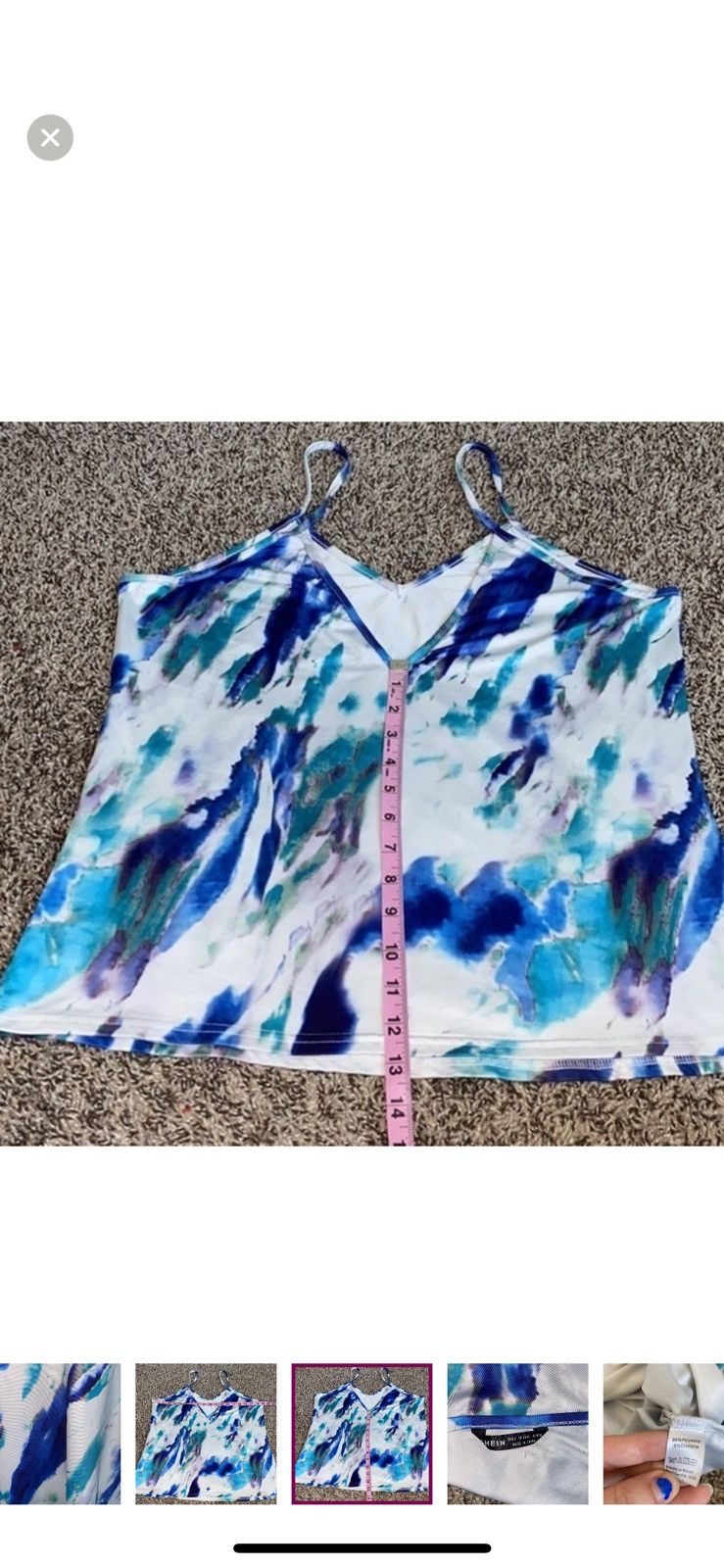 Shein Shein large tie dye print tank top Size L / US 10 / IT 46 - 7 Thumbnail
