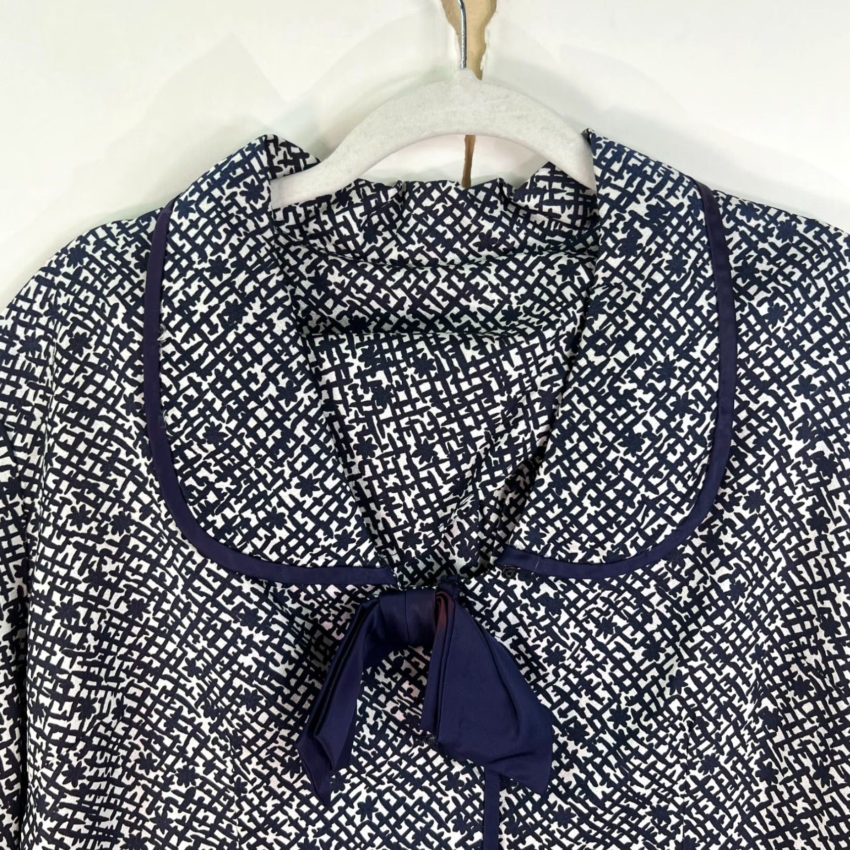 Vintage VINTAGE Blue Brand Women's Blazer & Skirt Set M Nautical Blue & White 90s Fashion Women's Size 32" / US 10 / IT 46 - 2 Thumbnail