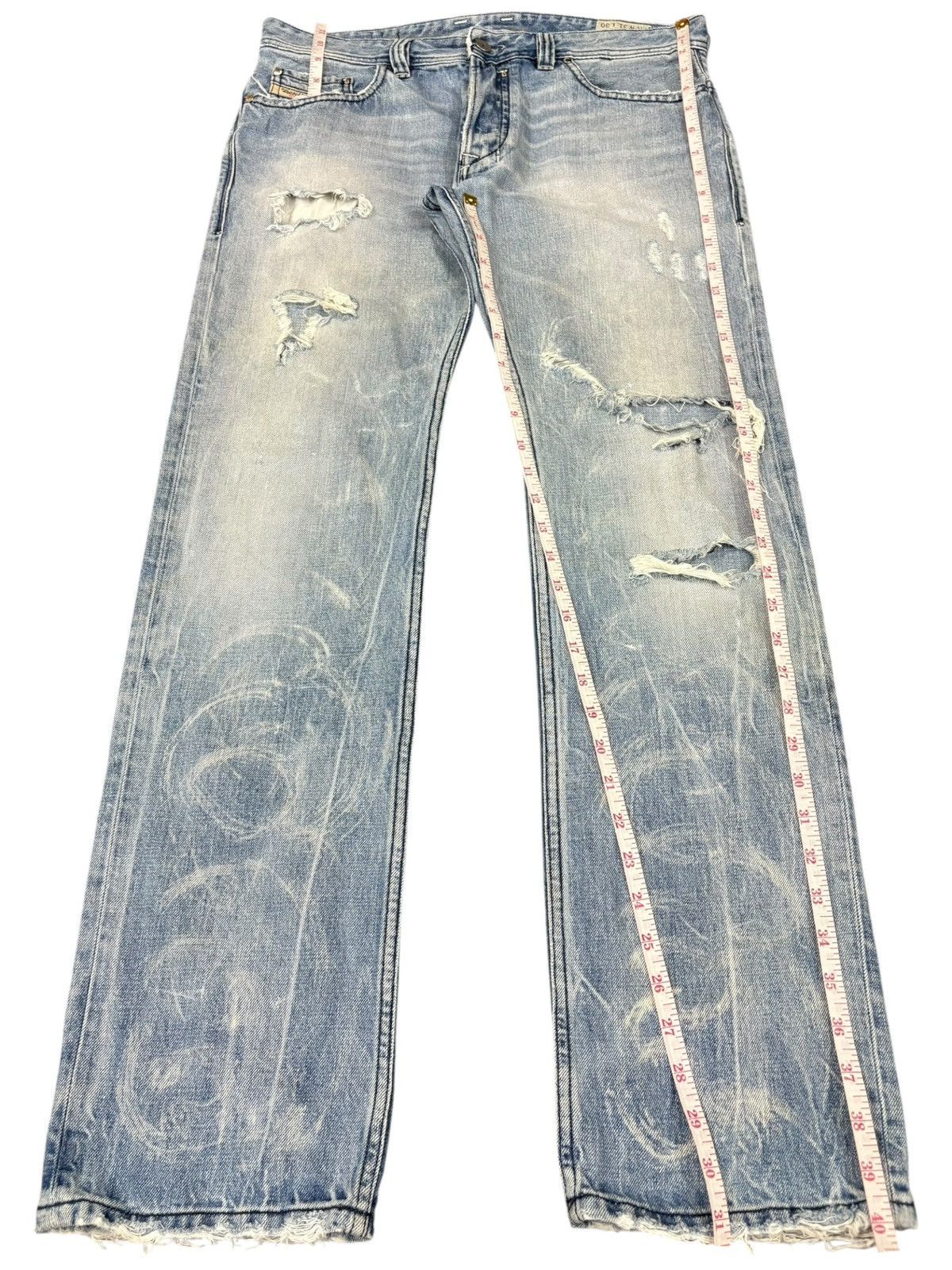 Other Vintage Italy Diesel Safado Faded Wash Distress Loose Jeans Size US 34 / EU 50 - 11 Thumbnail