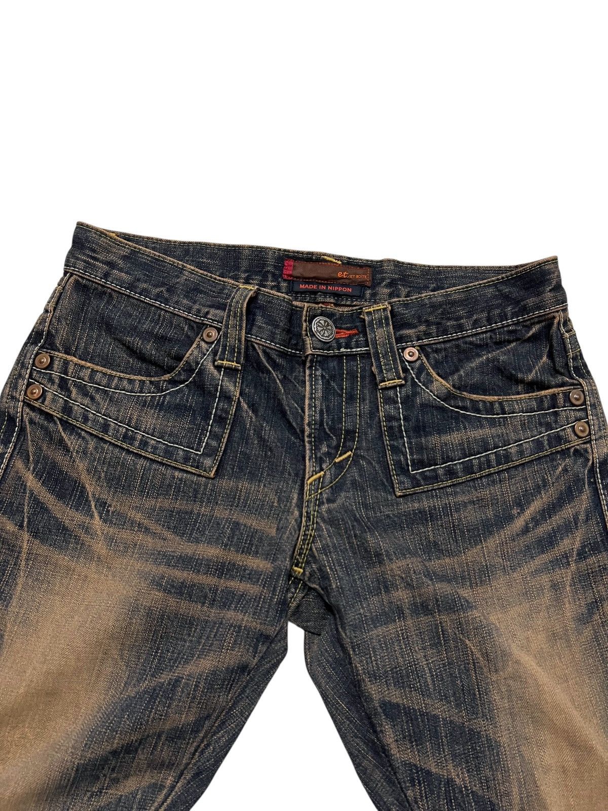 If Six Was Nine Et boite japanese low rise mudwash flared denim pants Size US 28 / EU 44 - 6 Thumbnail