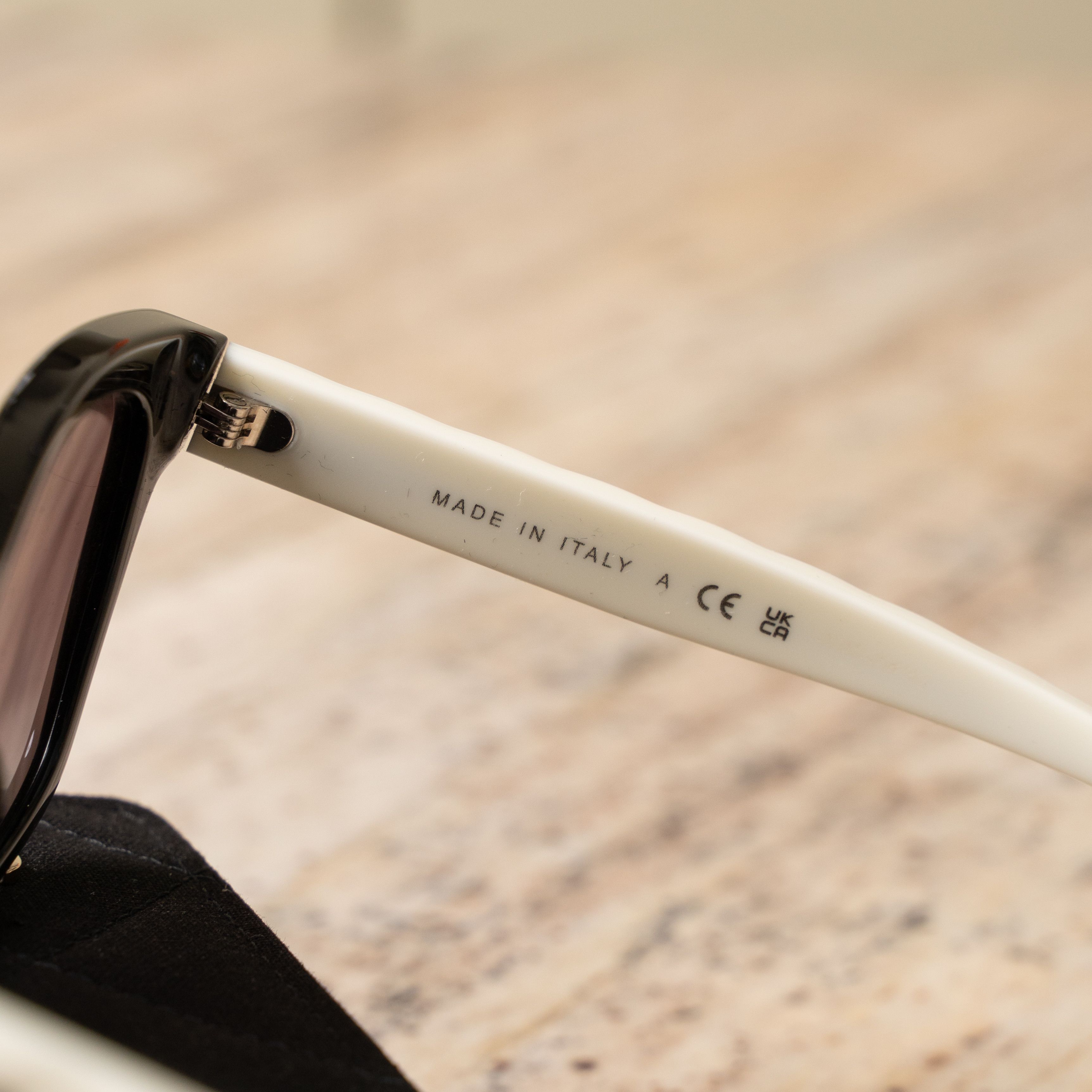 Chanel CHANEL 0CH5484 1656S6 Sunglasses BLACK/WHITE Size ONE SIZE - 3 Thumbnail