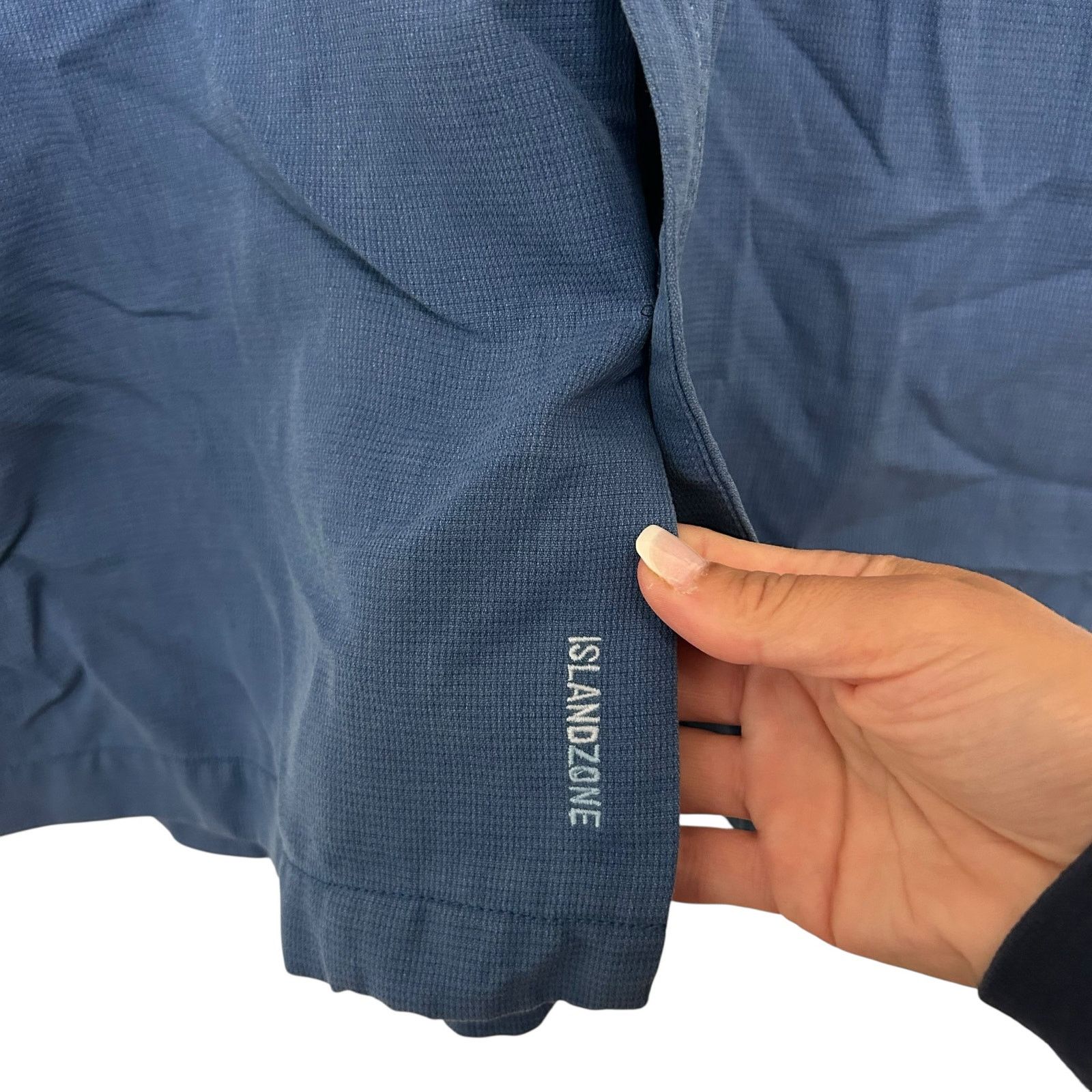 Tommy Bahama Tommy Bahama Blue Silk Blend Short Sleeve Button Down Sz L Size US L / EU 52-54 / 3 - 4 Thumbnail