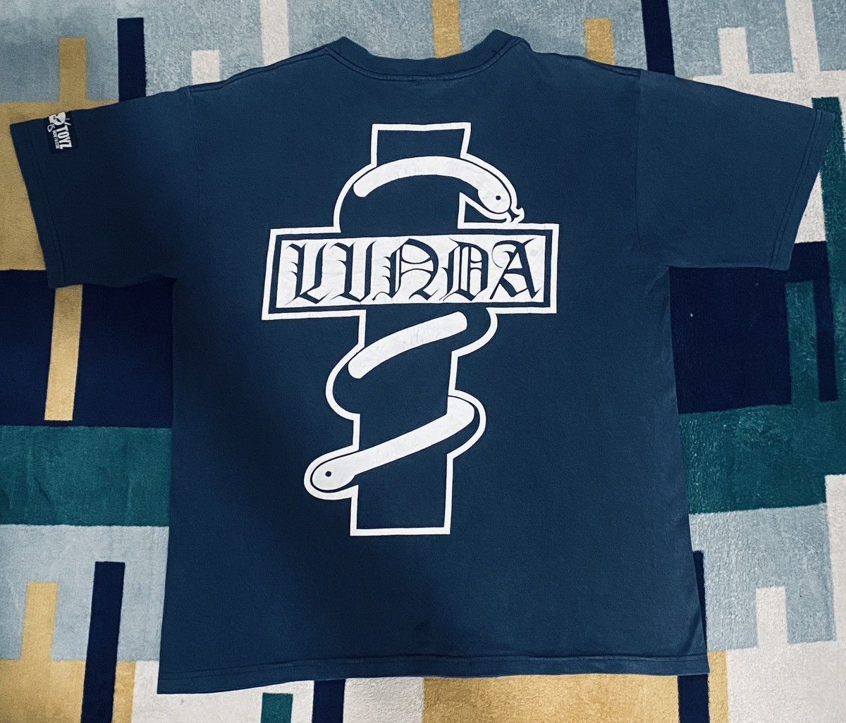Vintage Vintage MAD TOYZ Lunda Snake Skateboard Tee Size US M / EU 48-50 / 2 - 2 Thumbnail