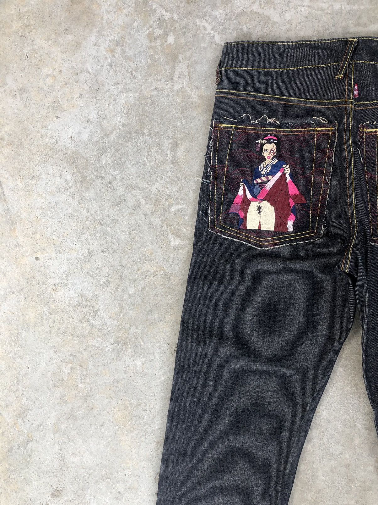 RMC Jeans Red Monkey Company Embroidered Jeans Size US 32 / EU 48 - 11 Thumbnail