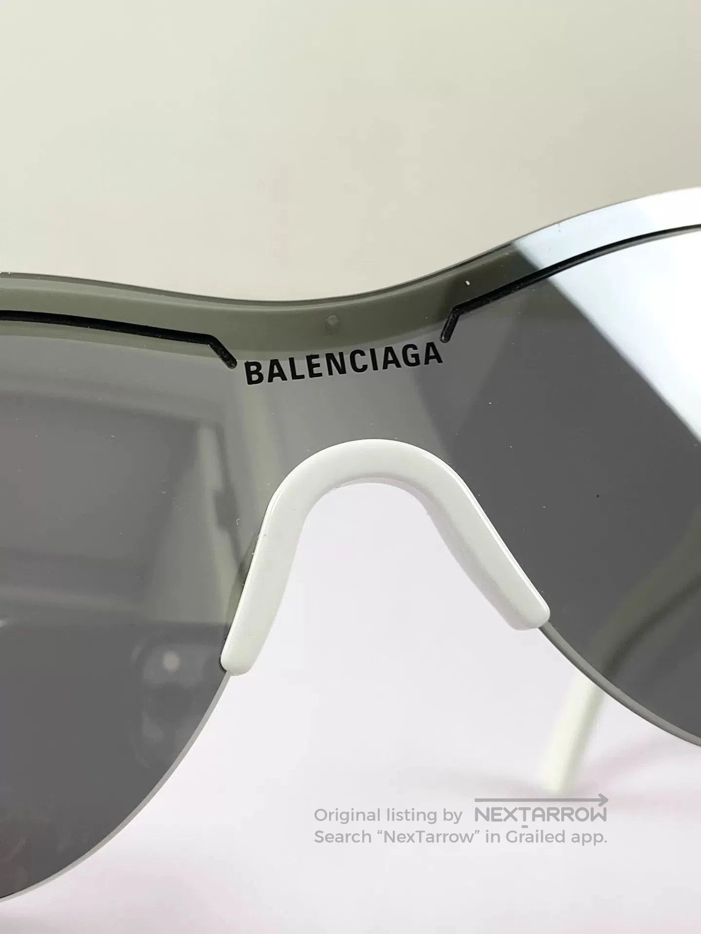 Balenciaga Balenciaga Irregular Mirror Sunglasses. Size ONE SIZE - 6 Thumbnail