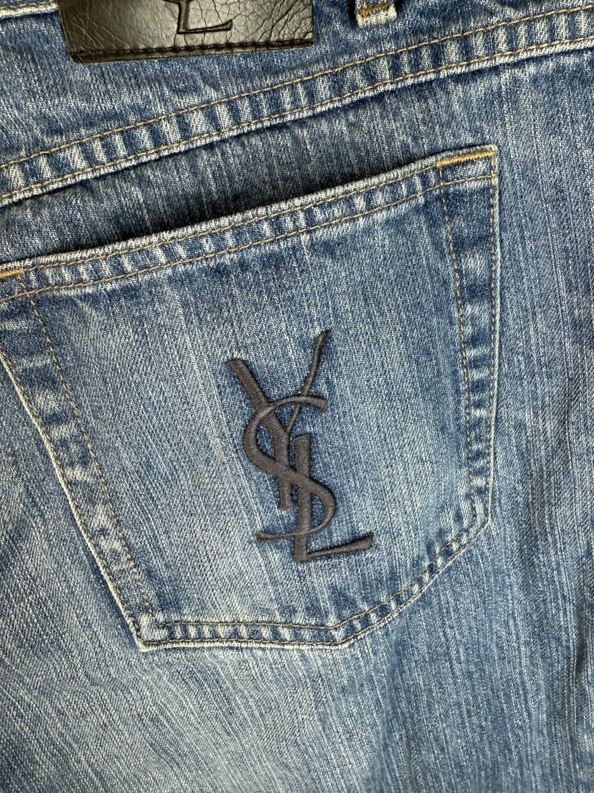 Yves Saint Laurent Denim YSL Shorts Jeans Blue YSL Jeans Shorts Size US 36 / EU 52 - 4 Thumbnail