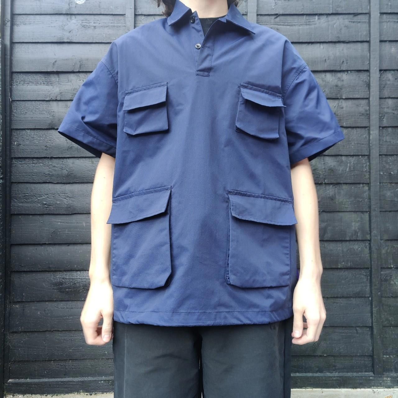 Other Japanese Navy Boxy Cargo Shirt Size US M / EU 48-50 / 2 - 1 Thumbnail